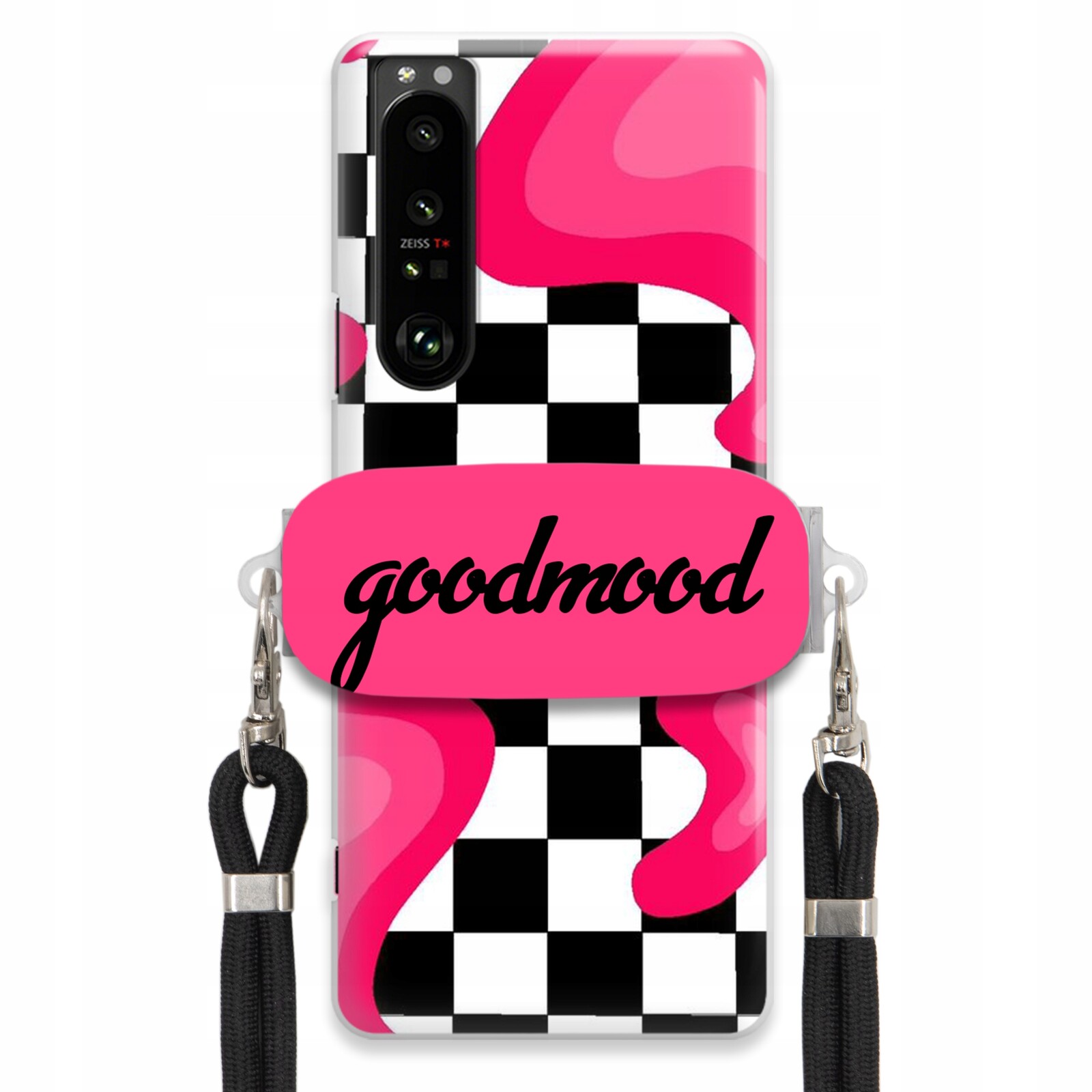 Pouzdro Pro Sony Xperia 1 III Sada Case Držák Na Vodítko Černá For Teen Splash