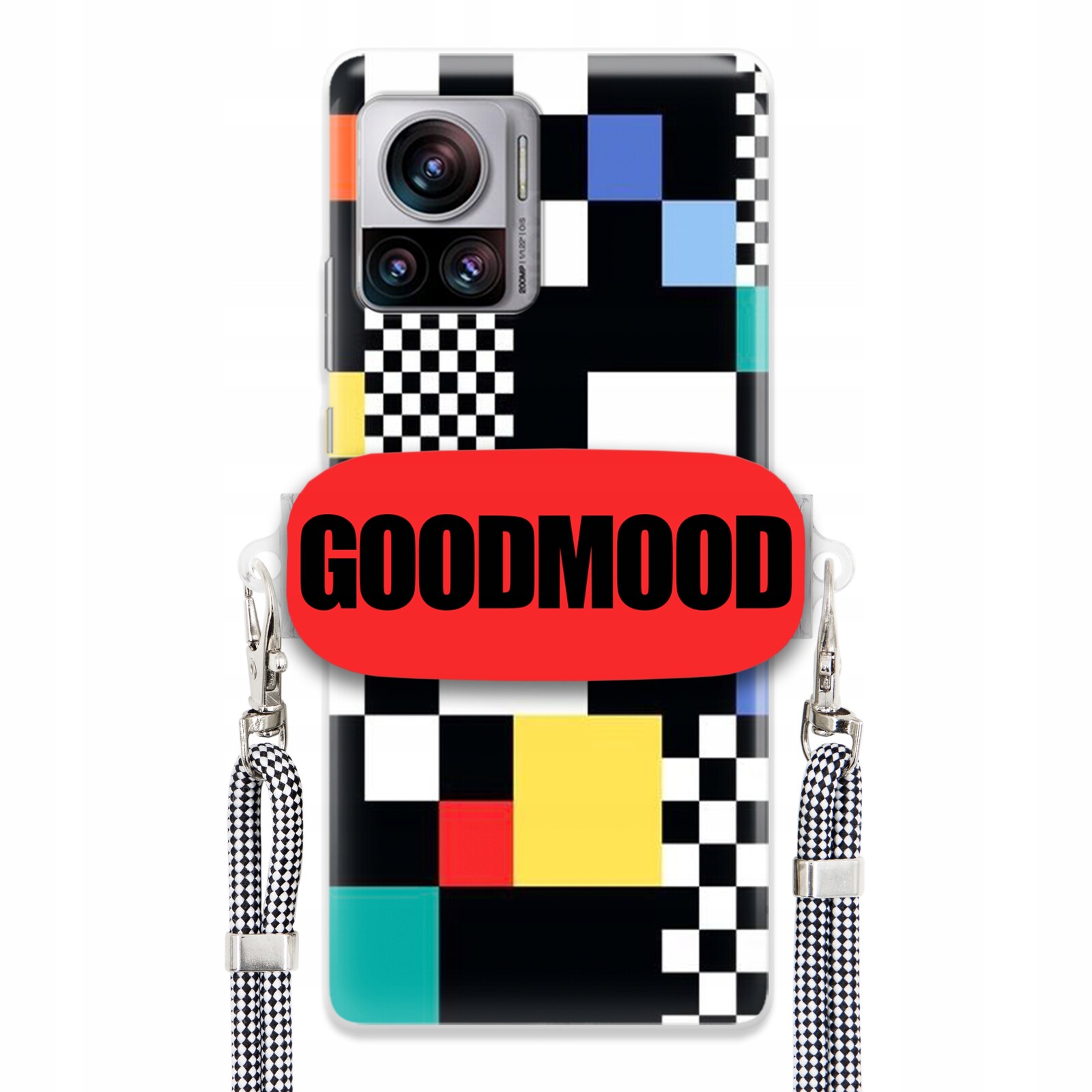 Pouzdro Pro Motorola X30 Pro 5G Case Držák Na Vodítko Zebra Telefonu Pixelart Vzory