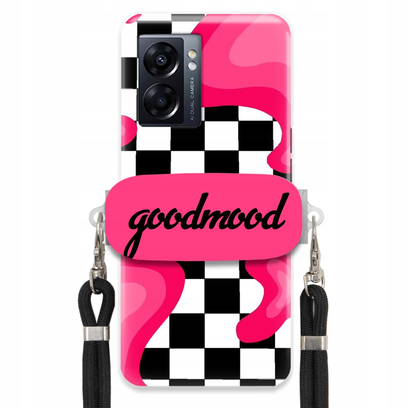 Pouzdro Pro Oppo A57 5G Sada Case Držák Na Vodítko Černá Pro Teenagery Splash