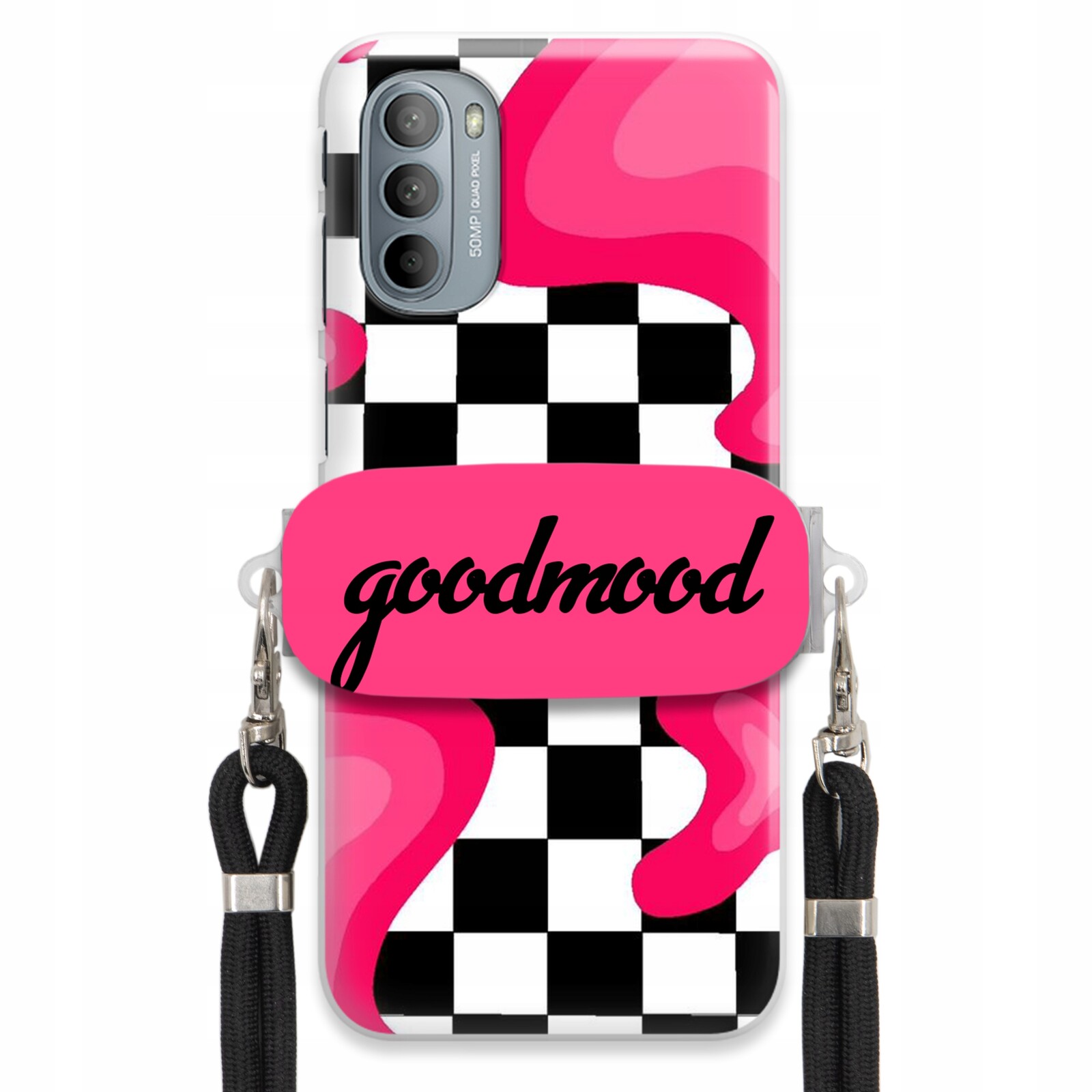 Pouzdro Pro Motorola G31 4G Set Case Držák Na Vodítko Černá For Teen Splash