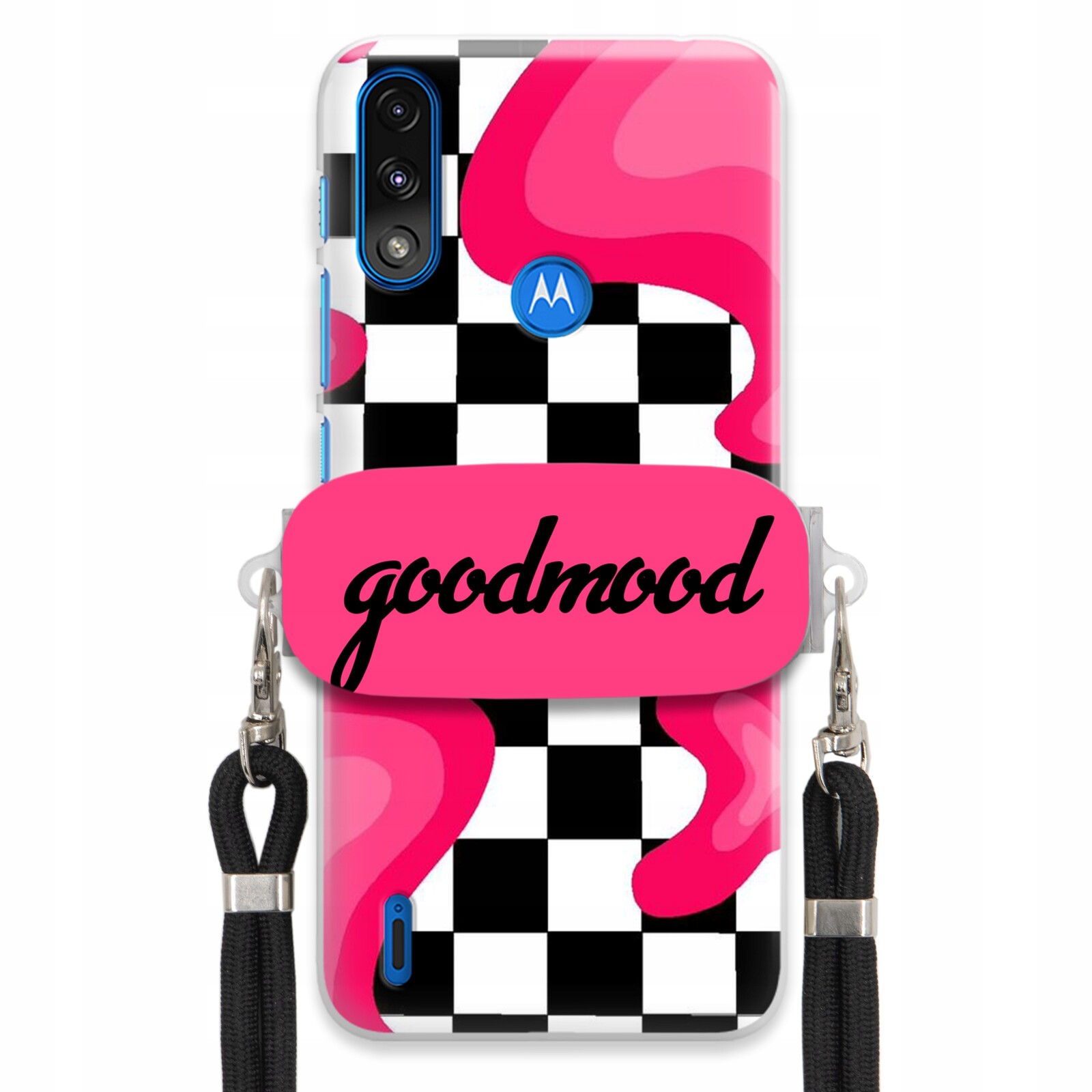 Pouzdro Pro Motorola E7 Power Sada Pouzder Držák Na Vodítko Černá For Teen Splash