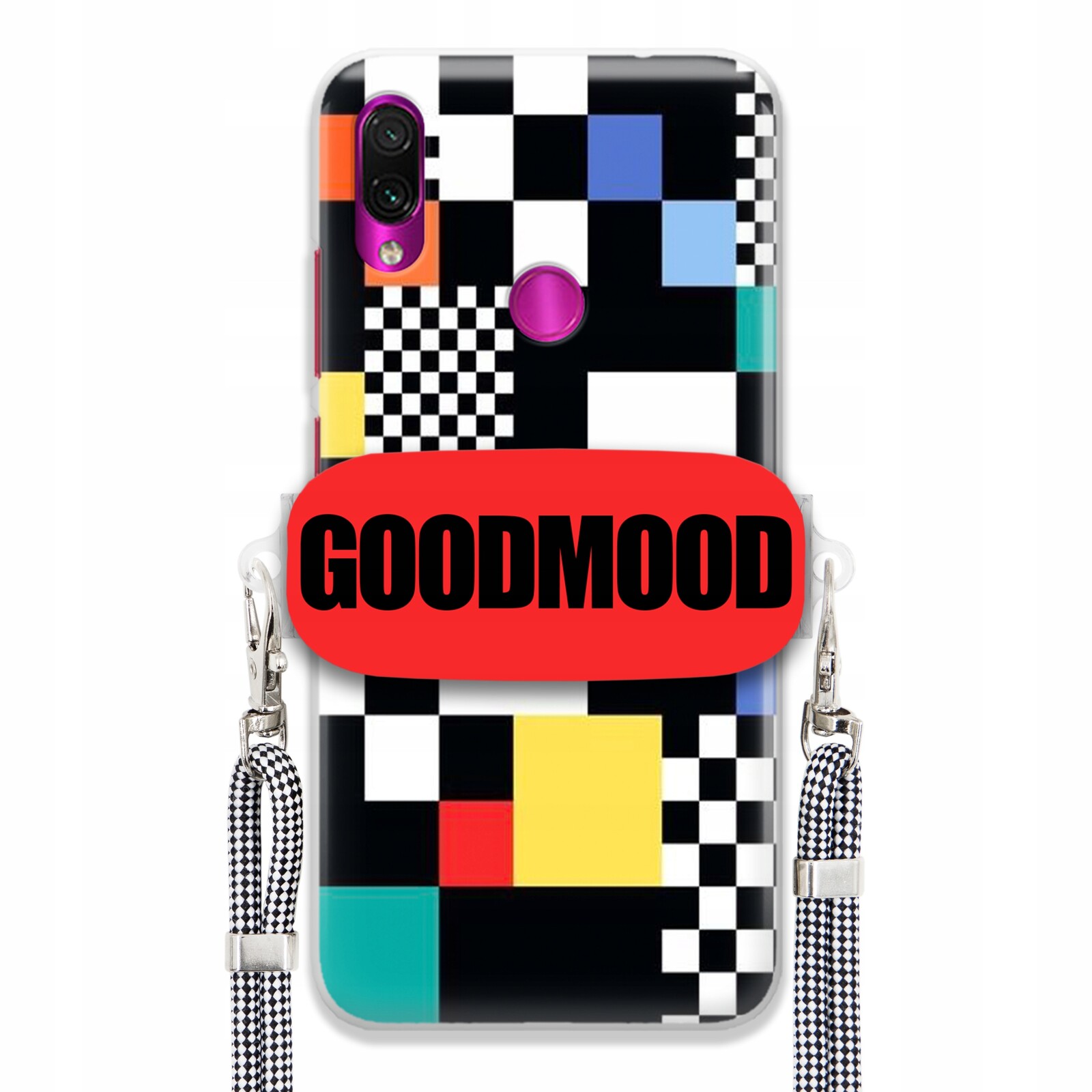 Pouzdro Pro Xiaomi Redmi Note 7 Case Držák Na Vodítko Zebra Telefonu Pixelart Vzory