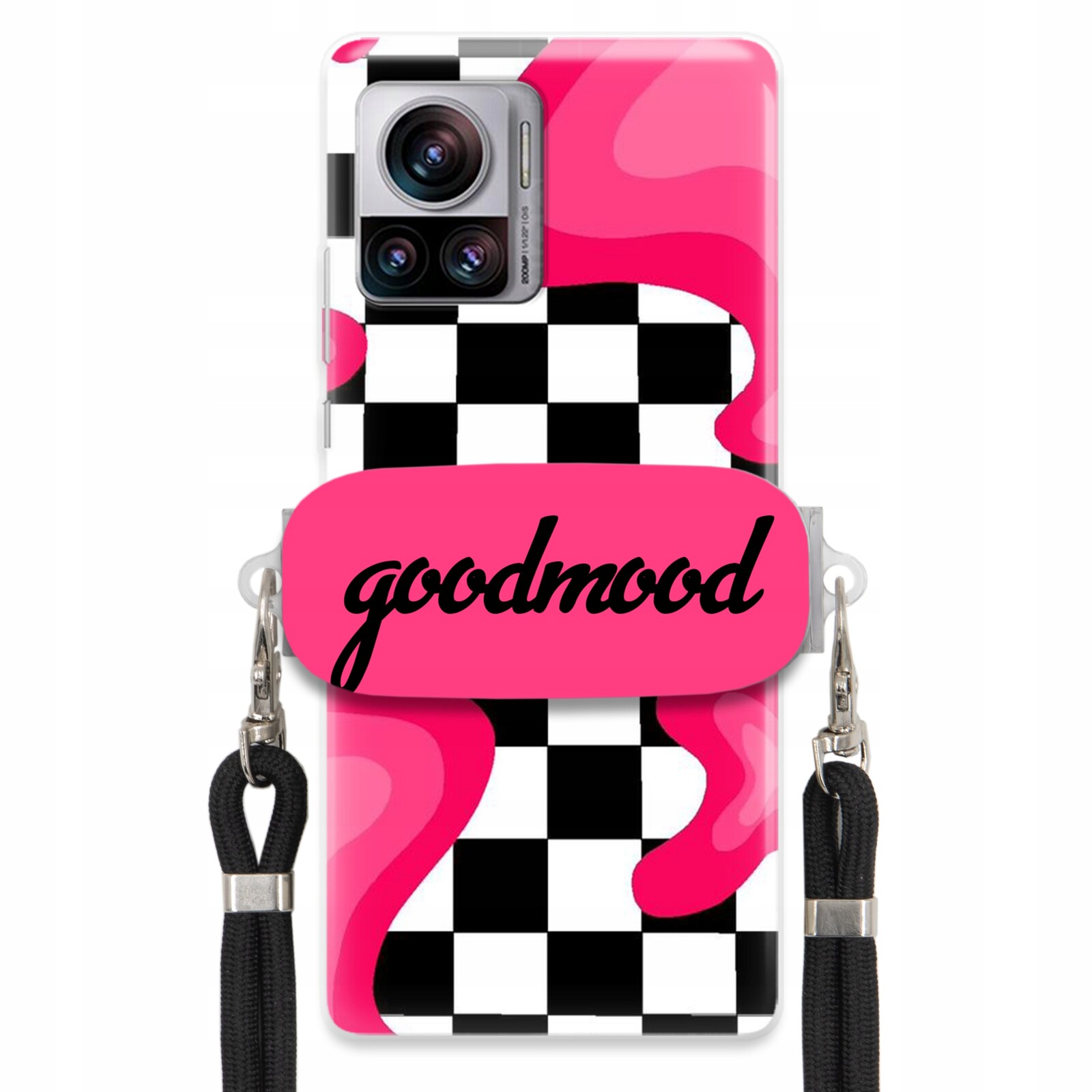 Pouzdro Pro Motorola X30 Pro 5G Set Case Držák Na Vodítko Černá For Teen Splash