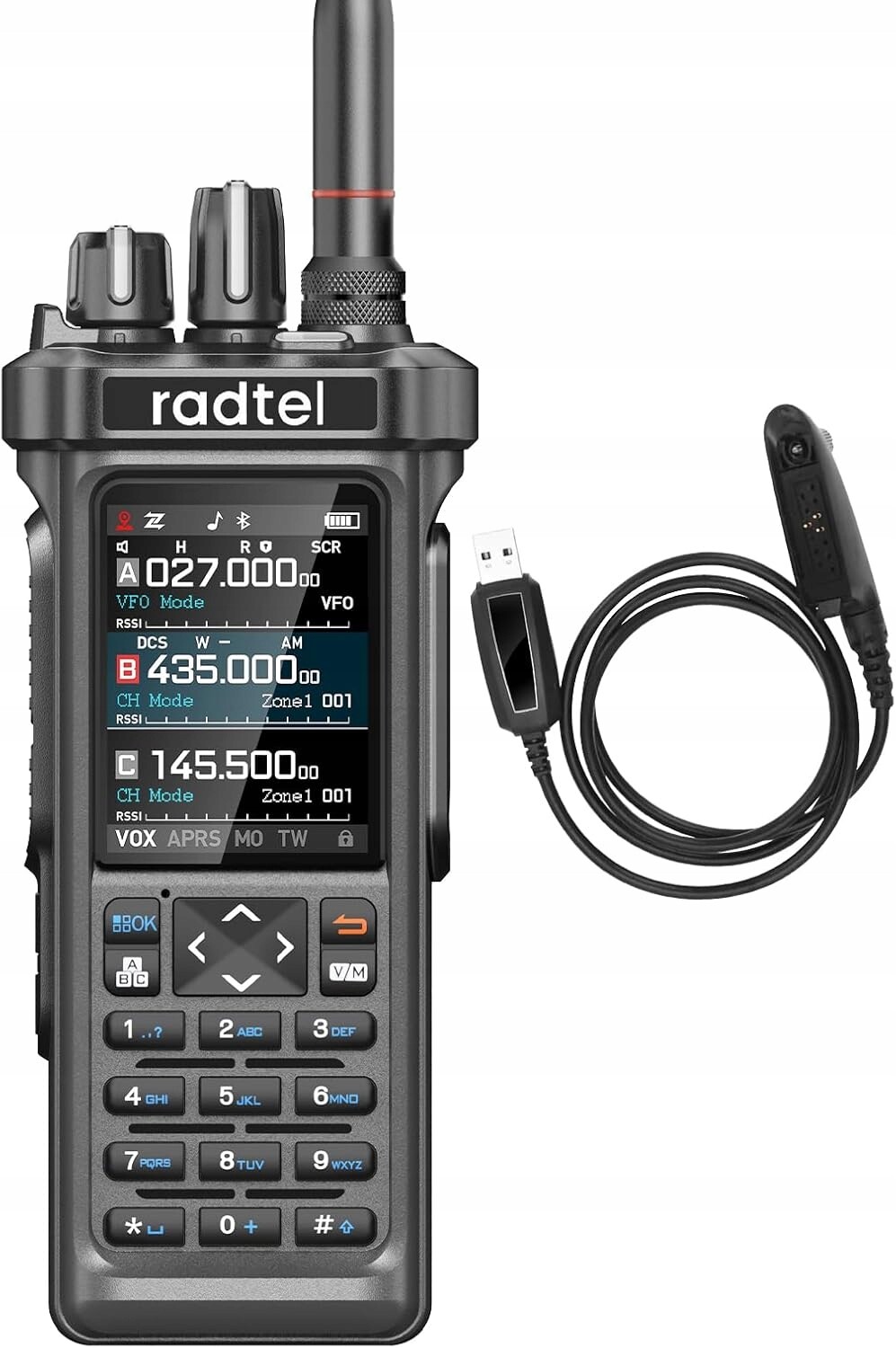 Přenosný Radiotelefon Vysílačka Radtel RT-950, Rádio Fm.am