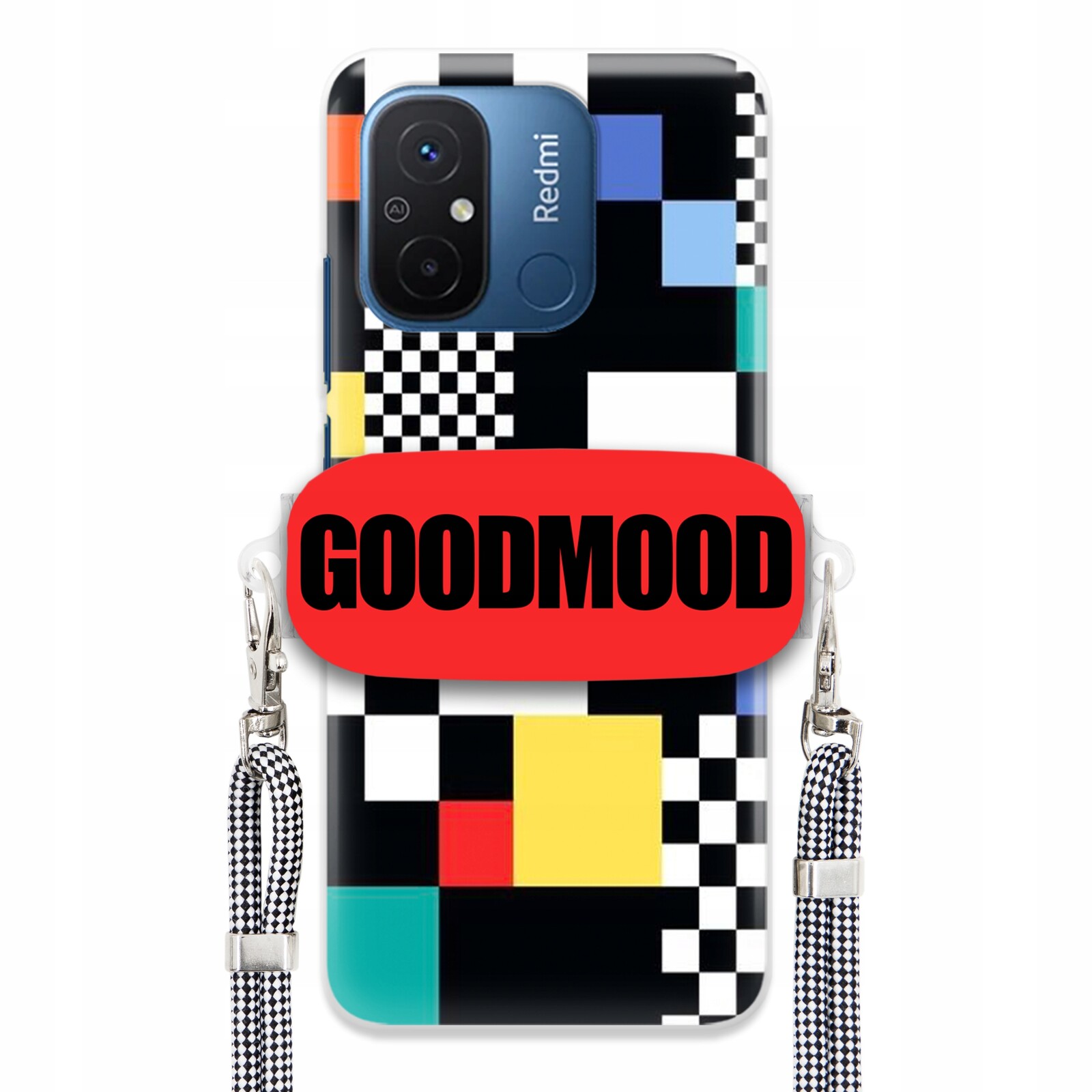 Pouzdro Pro Xiaomi Redmi 11A Case Držák Na Vodítko Zebra Telefonu Pixelart MIX Wz