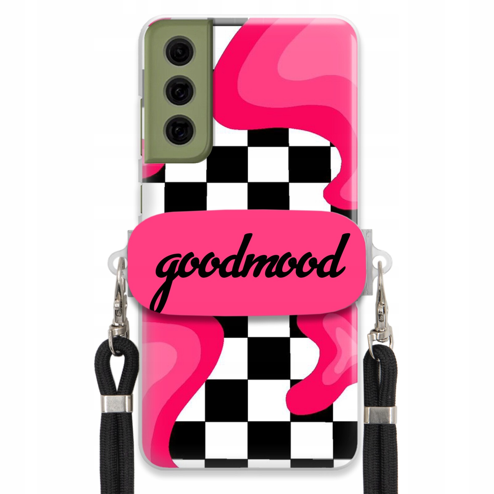 Pouzdro Pro Samsung S21 Fe Sada Pouzder Držák Na Vodítko Černá For Teen Splash