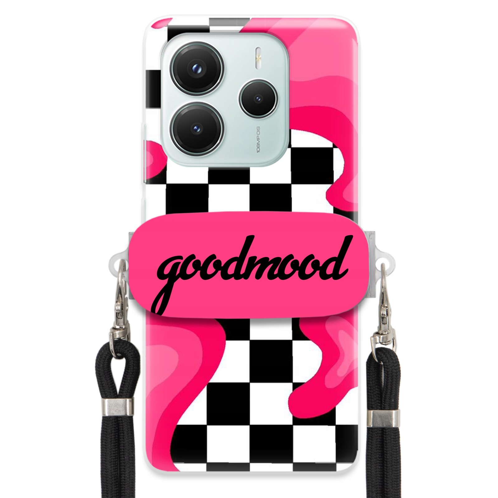 Pouzdro Pro Xiaomi Redmi Note 14 5G Sada Case Držák Na Vodítko Černá Splash