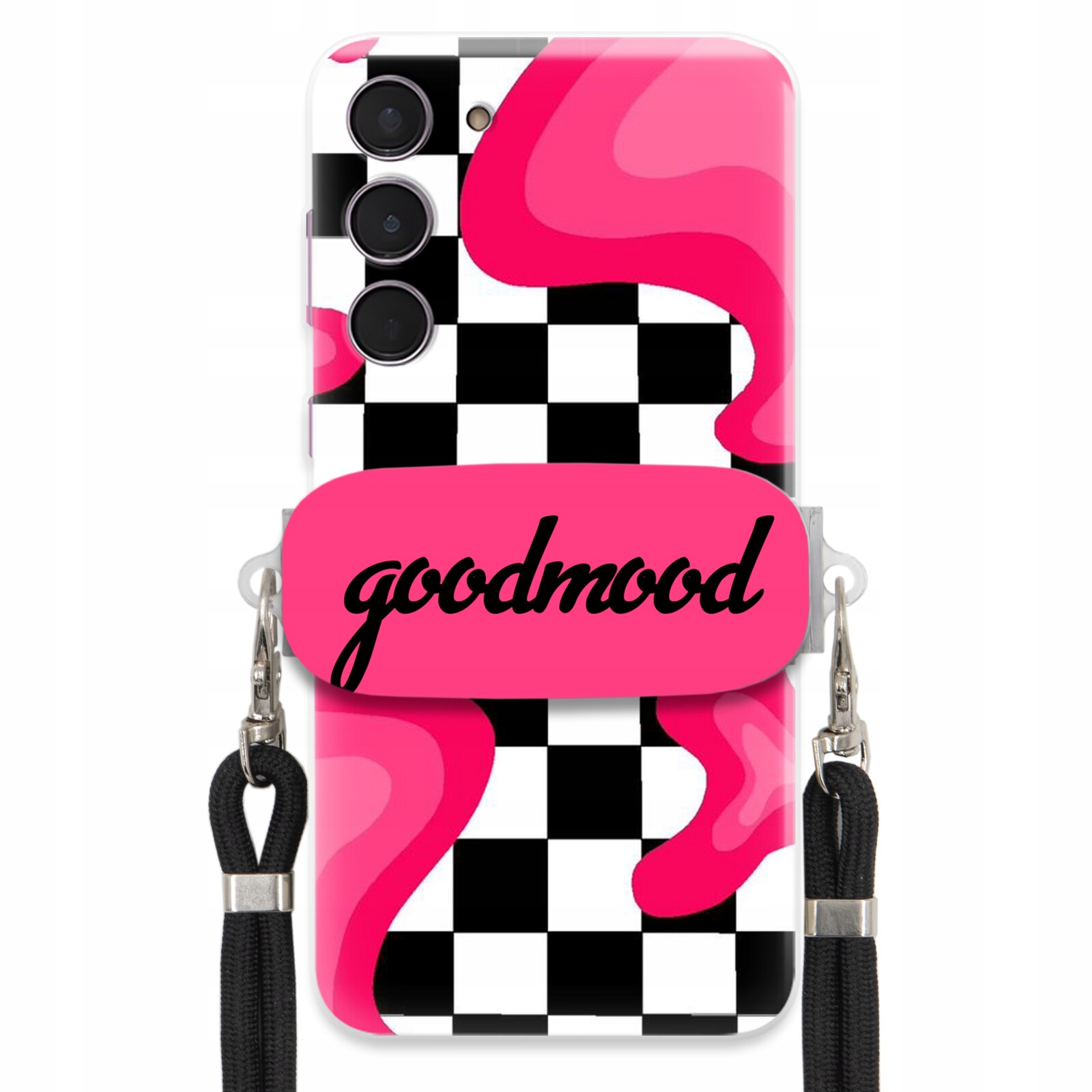 Pouzdro Pro Samsung S24 Plus Sada Case Držák Na Vodítko Černá For Teen Splash