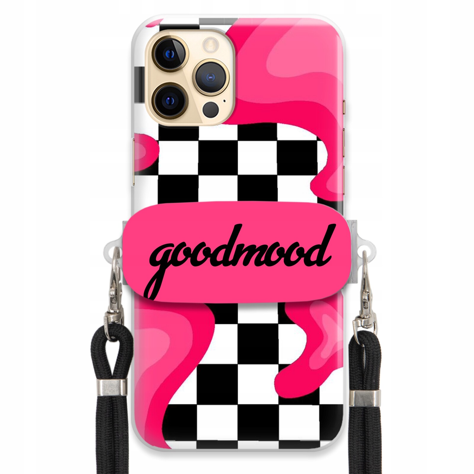 Pouzdro Pro Iphone 12 Pro Max Sada Pouzder Držák Smyčky Černá For Teen Splash