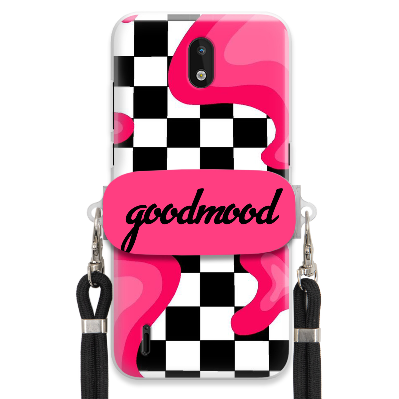 Pouzdro Pro Nokia 1.3 Set Case Držák Na Vodítko Černý Pro Teenagery Splash