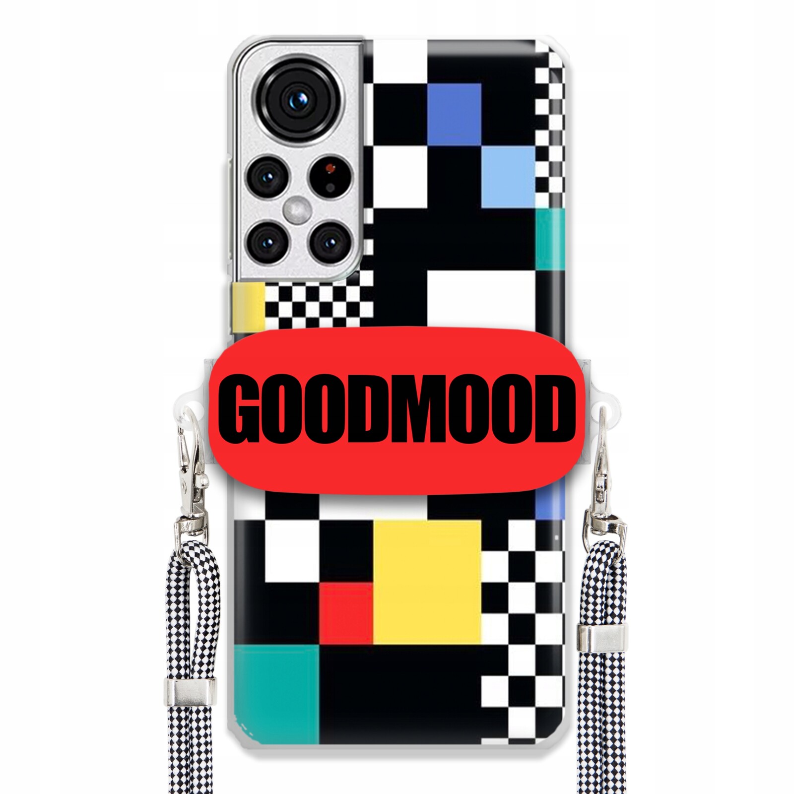 Pouzdro Pro Samsung S22 Plus Case Držák Na Vodítko Zebra Telefonu Pixelart MIX Wz