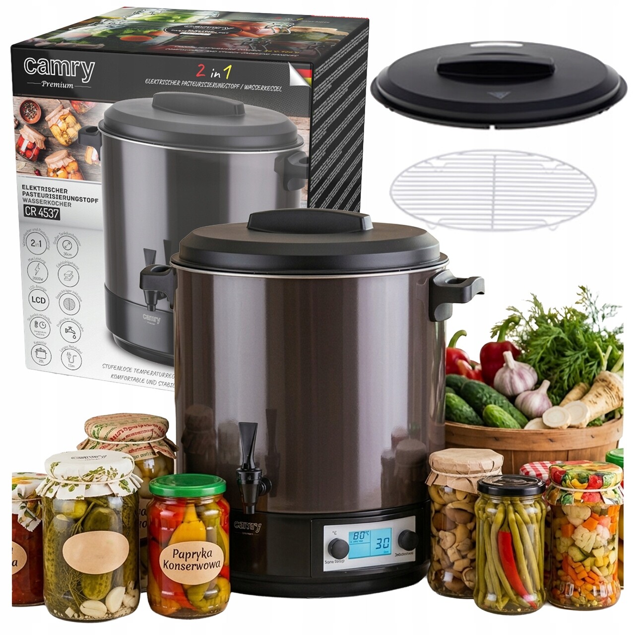 Elektrický Hrnec Ohřívač Na Vodu Piva, Víno, Hrnec Na Pasterizaci, 28 L