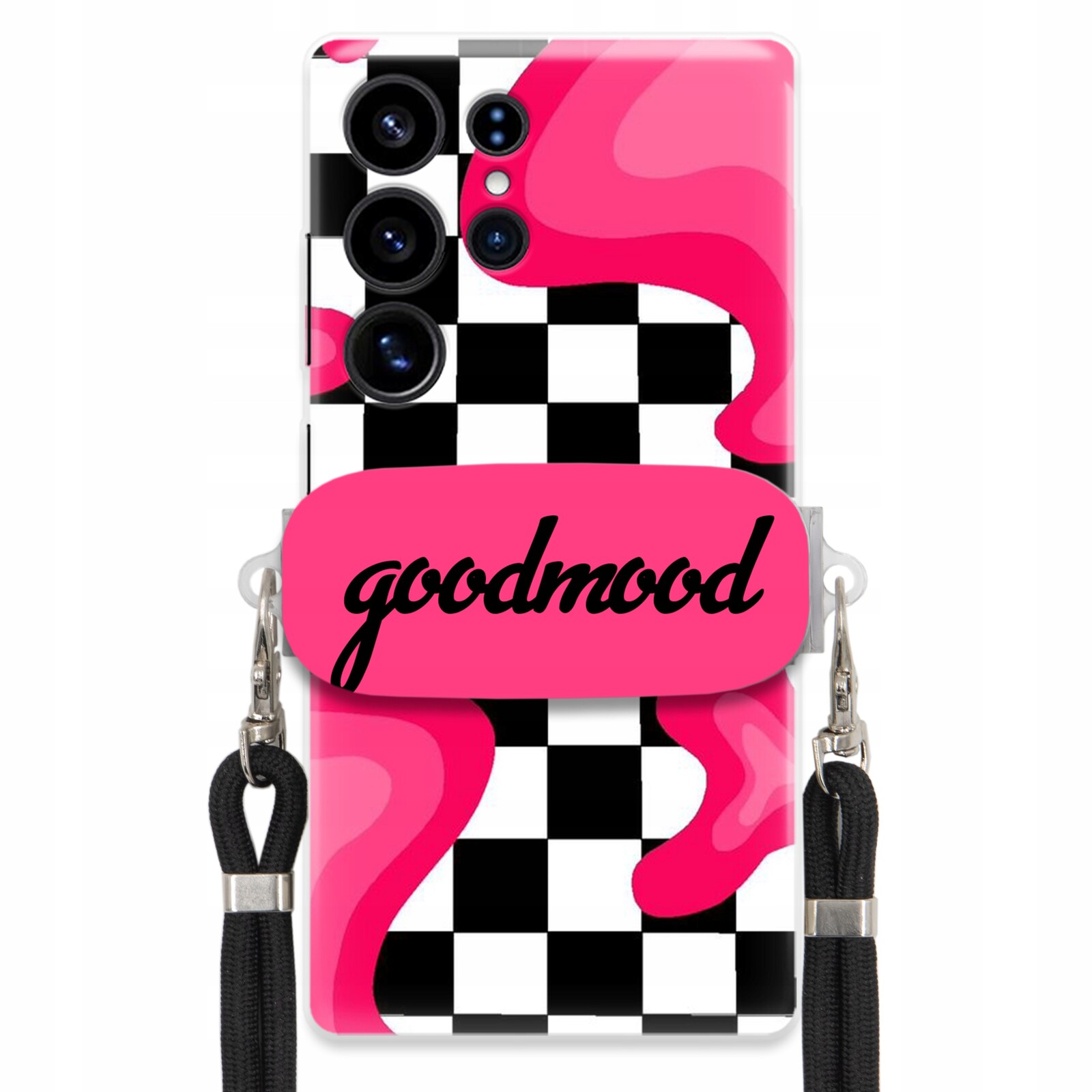 Pouzdro Pro Samsung S25 Ultra Sada Pouzder Držák Na Vodítko Černá For Teen Splash