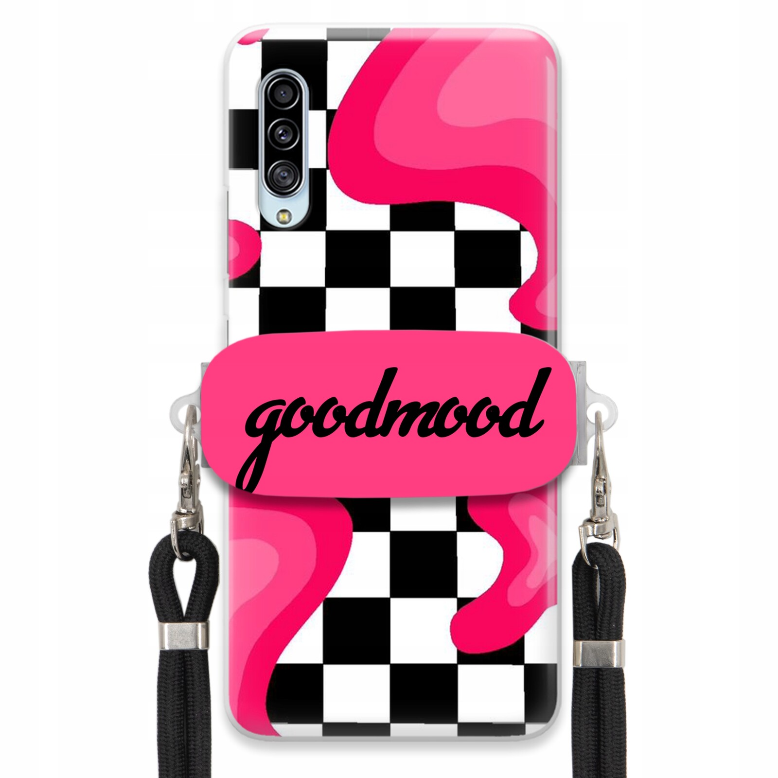 Pouzdro Pro Samsung A90 Sada Case Držák Na Vodítko Černá Pro Teenagery Splash