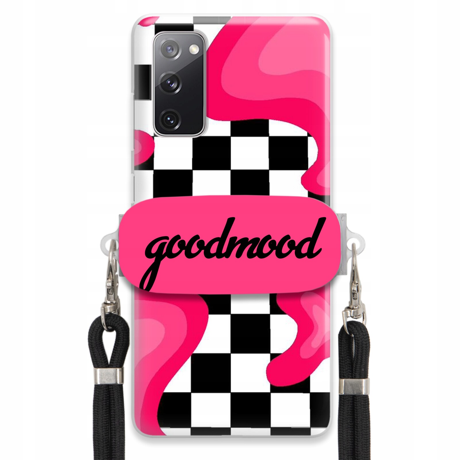 Pouzdro Pro Samsung S20FE Sada Pouzder Držák Na Vodítko Černá For Teen Modne Splash