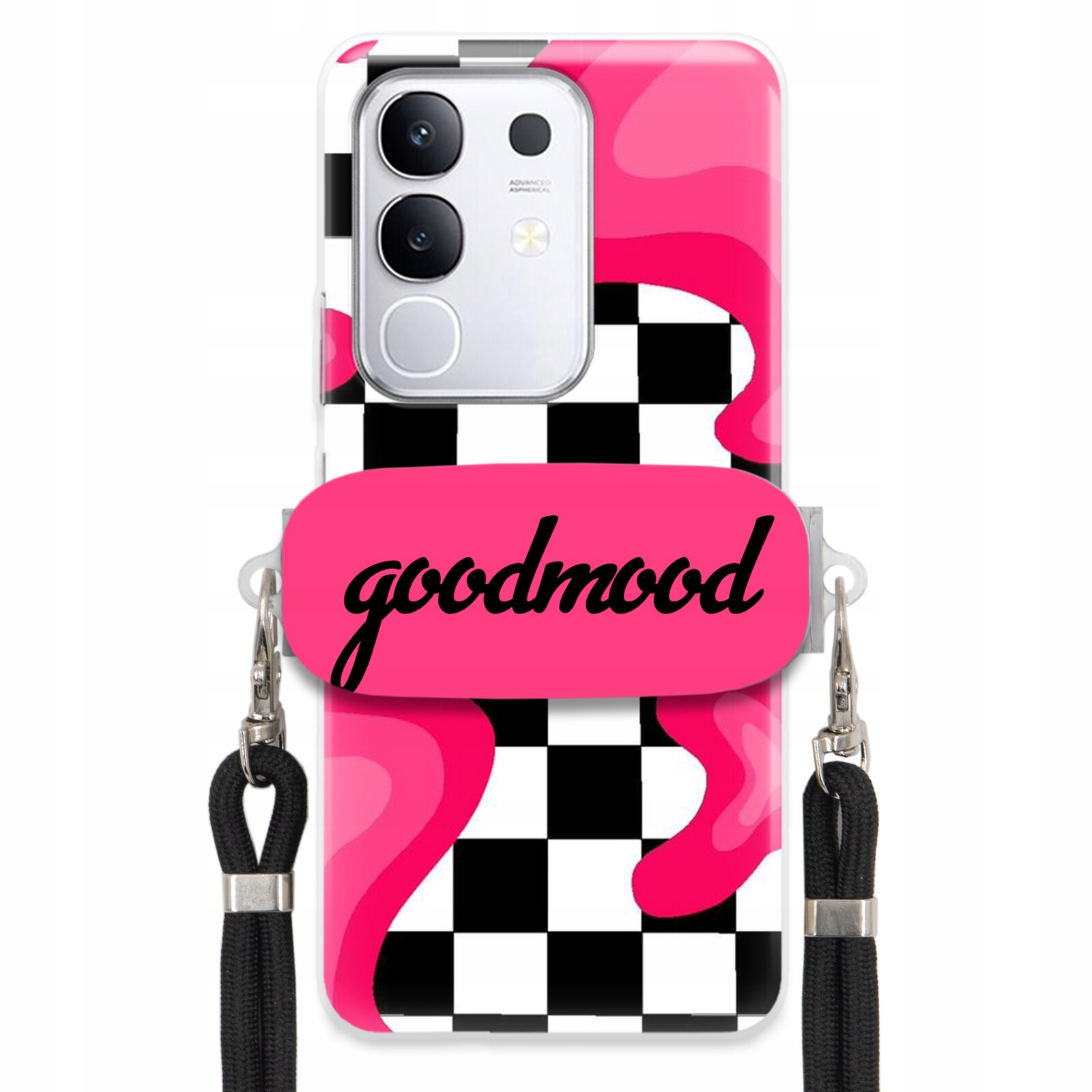 pouzdro na Vivo Y29 4G Set Case Držák Vodítka Černý Pro Teenagery Splash