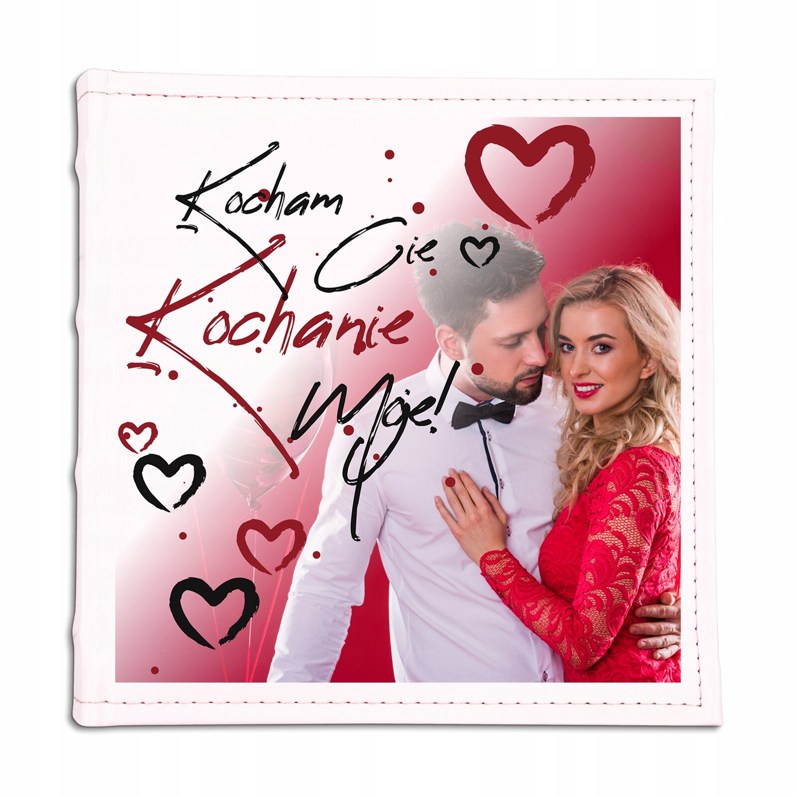 Kožený album Personalizovaný Dárek pro pár Miluji tě Vaše fotografie