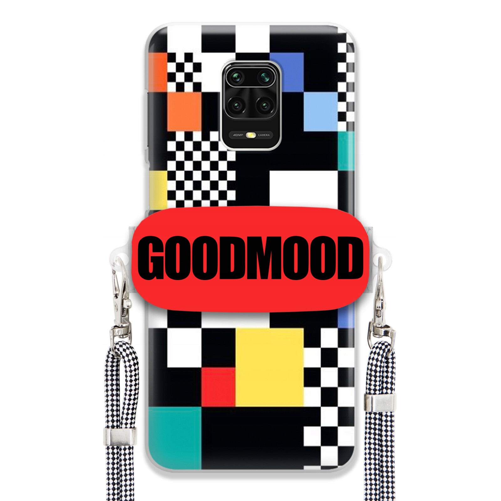 Pouzdro Pro Xiaomi Redmi Note 9 Pro Max Case Držák Na Vodítko Zebra Pixelart MIX Wz