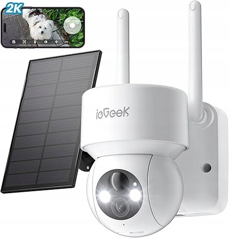 Venkovní Ip kamera ieGeek DQ201 Otočná Solární Kamera 2K