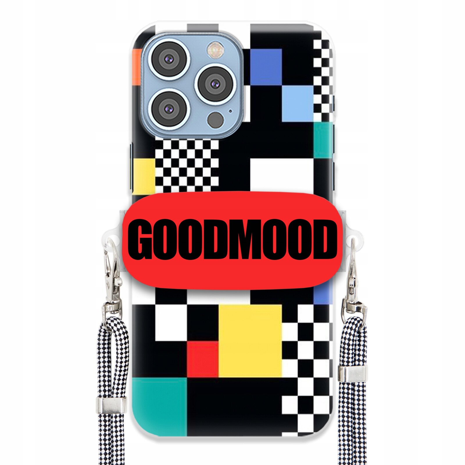 Pouzdro Pro Iphone 15 Pro Max Case Držák Vodítka Zebra Telefonu Pixelart MIX Wz