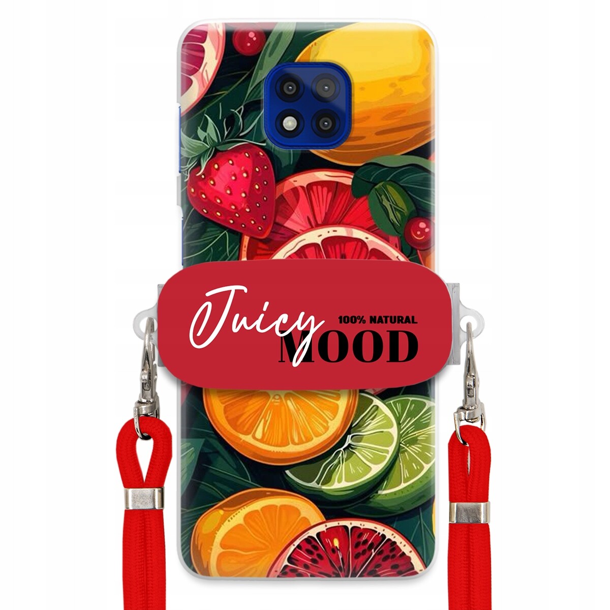 Pouzdro pro Motorola G Power 2021 Červené vodítko držák Juice Mood Módní