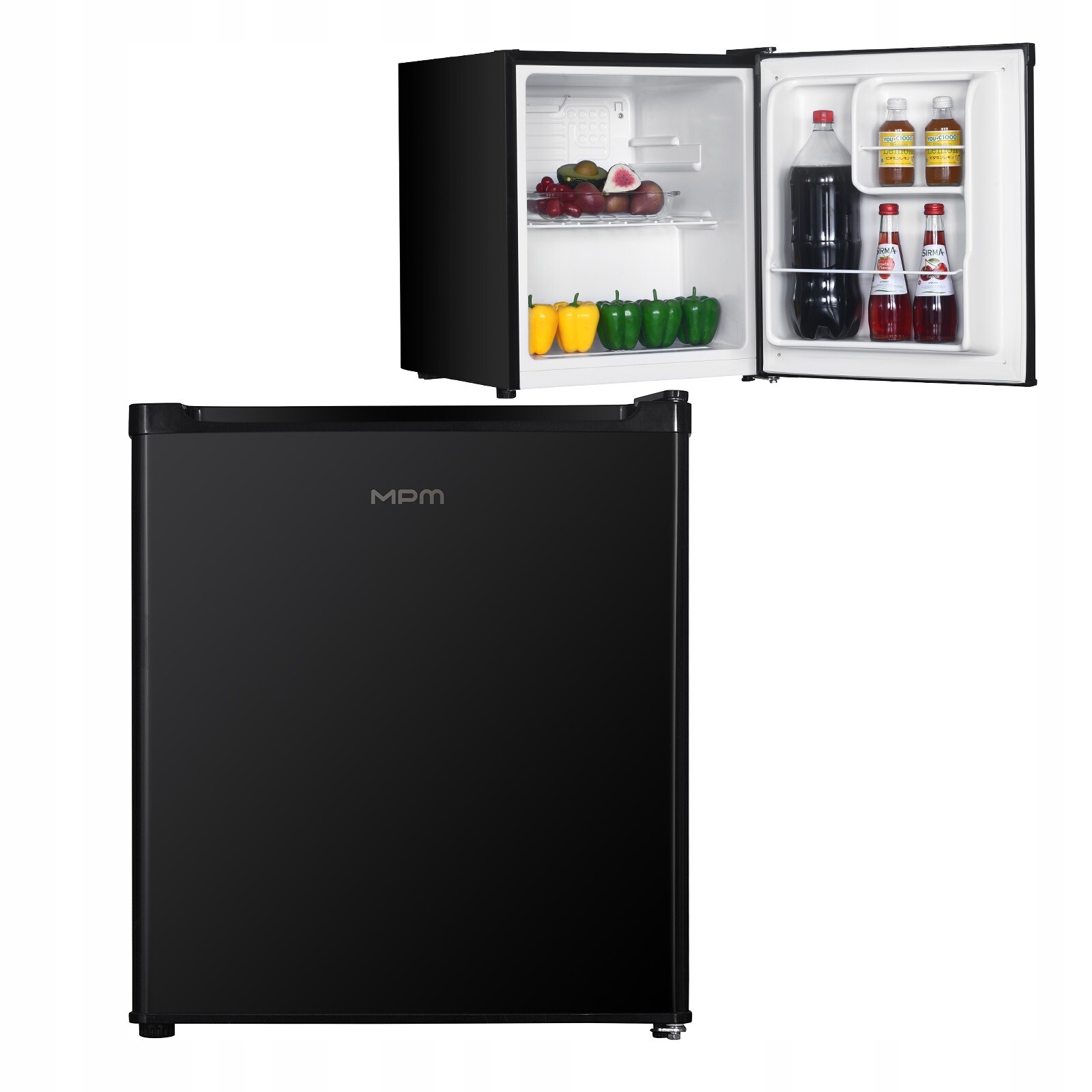 Mini lednička MPM-46-CJ-08 40L Černá 51 cm pro kancelář/obytný vůz