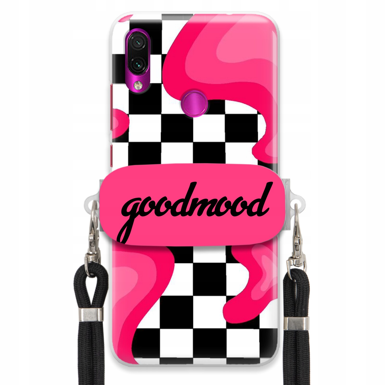 Pouzdro Pro Xiaomi Redmi Note 7 Sada Case Držák Na Vodítko Černá For Teen Splash