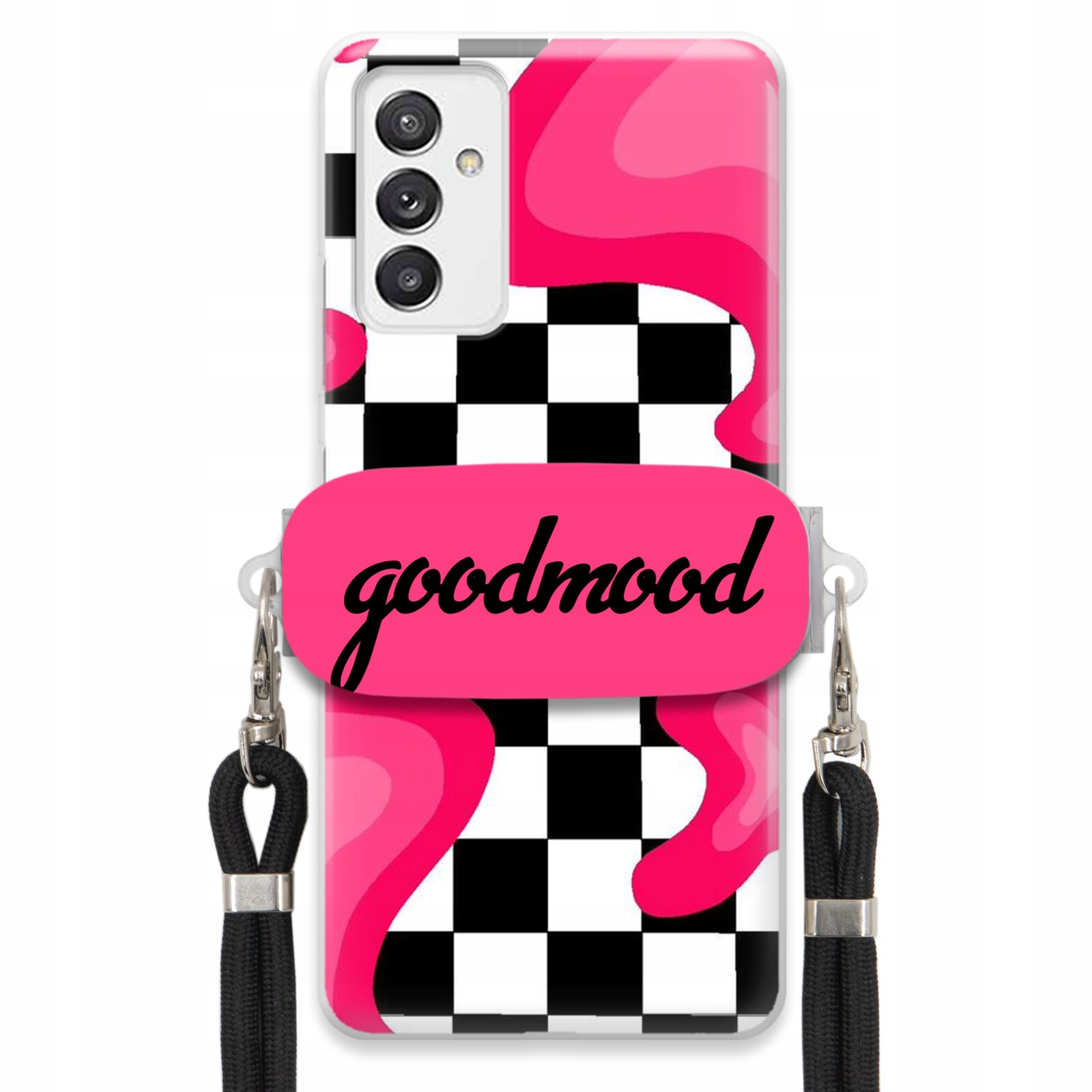 Pouzdro Pro Samsung A82 5G Sada Case Držák Na Vodítko Černá For Teen Splash