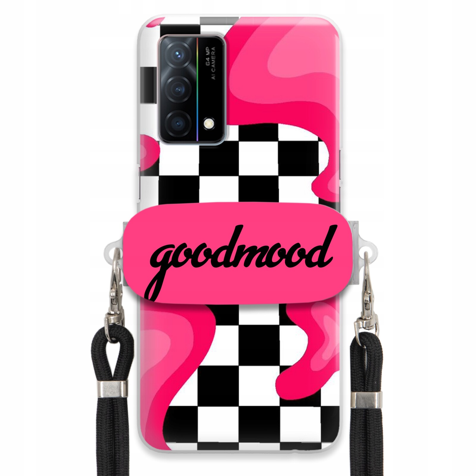 Pouzdro Pro Oppo K9 5G Sada Case Držák Na Vodítko Černá Pro Teenagery Splash