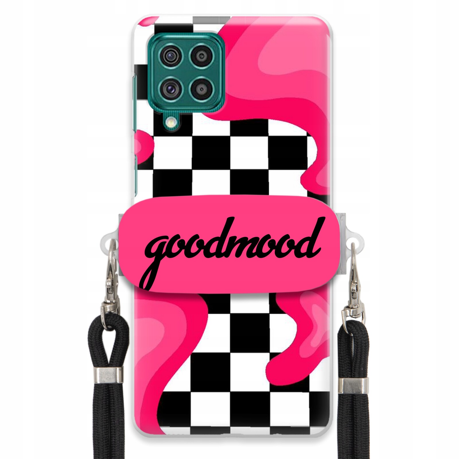 Pouzdro Pro Samsung M62 Set Case Držák Na Vodítko Černý Pro Teenagery Splash