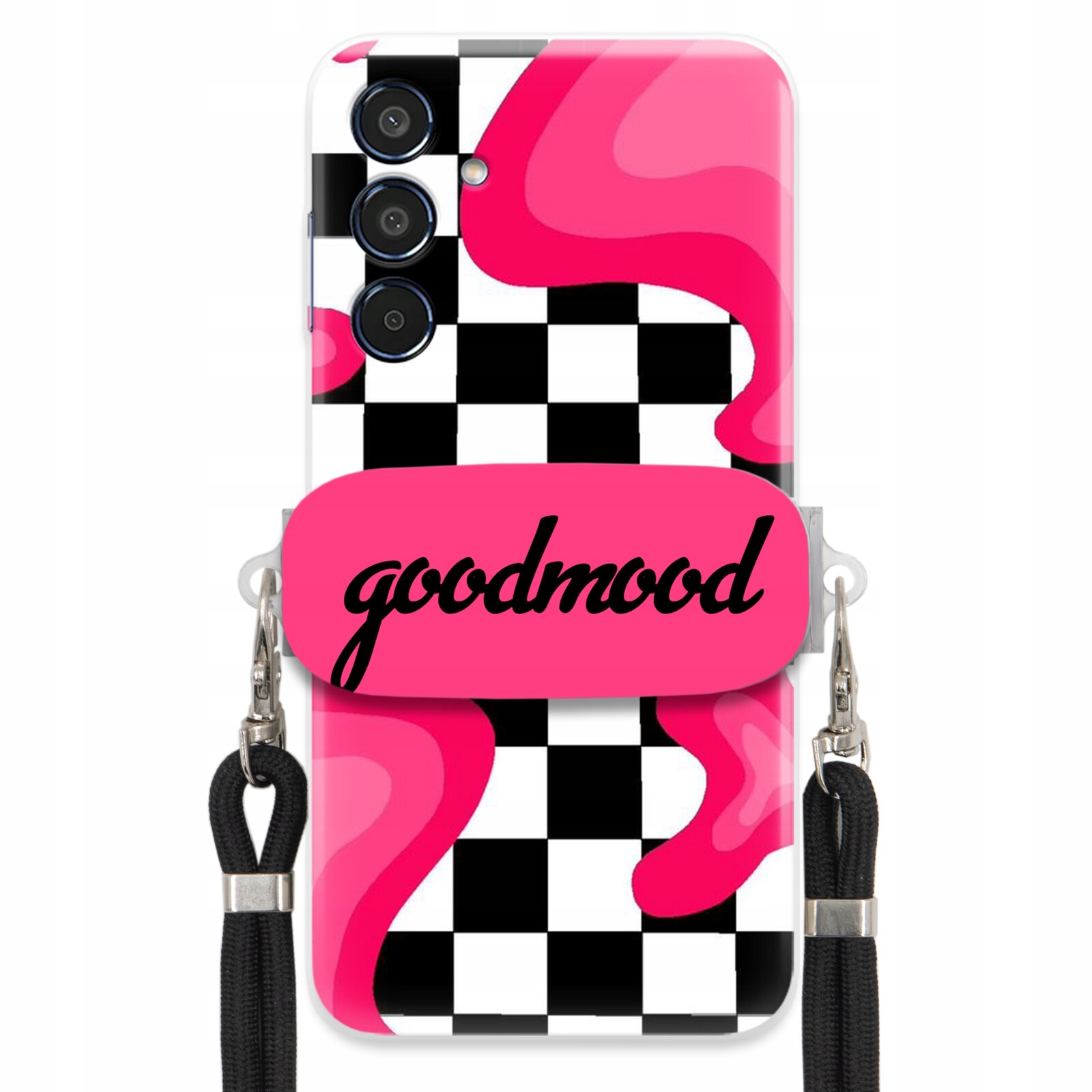 Pouzdro Pro Samsung M35 5G Sada Case Držák Na Vodítko Černá For Teen Splash