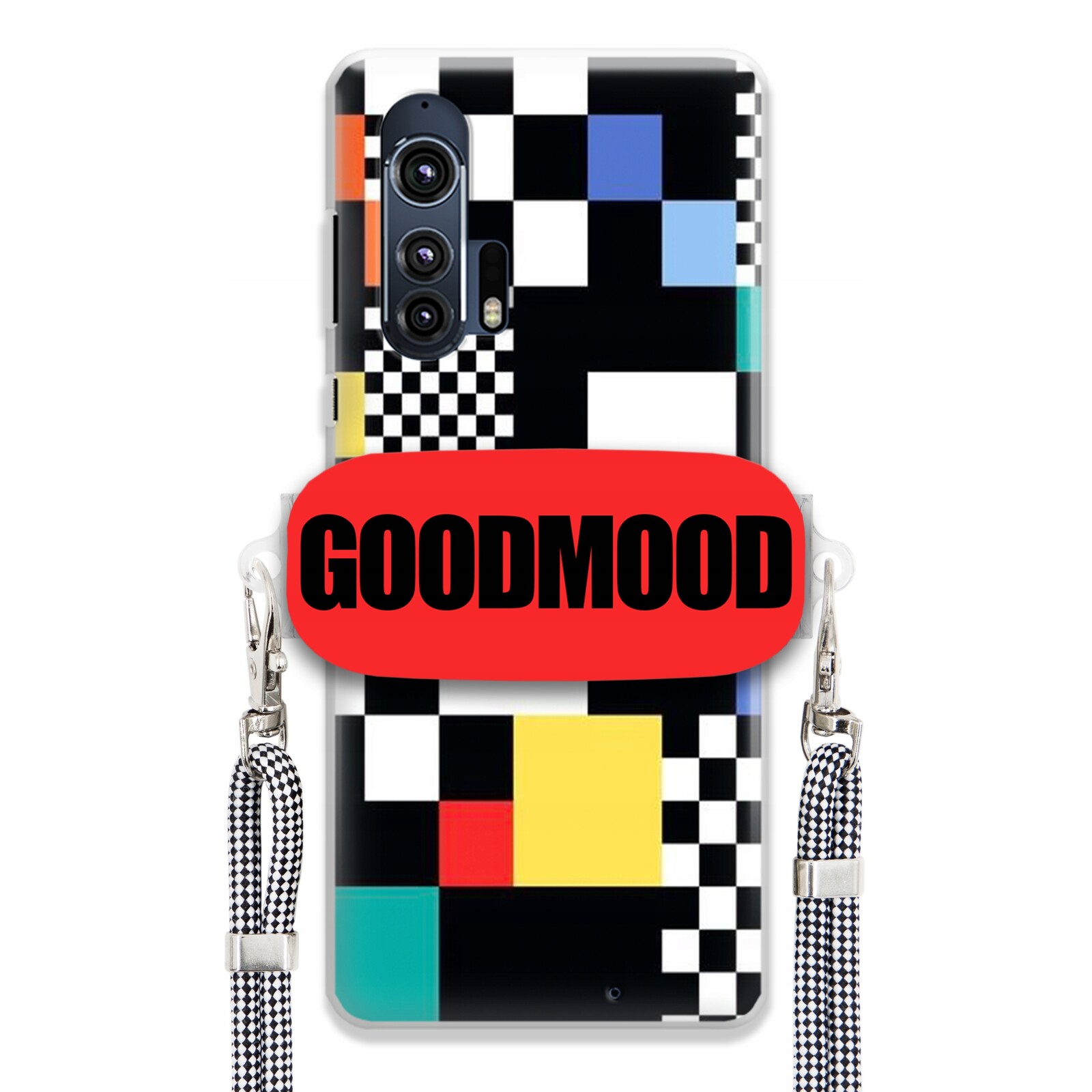 Pouzdro Pro Motorola Edge Plus Case Držák Na Vodítko Zebra Telefonu Pixelart MIX Wz