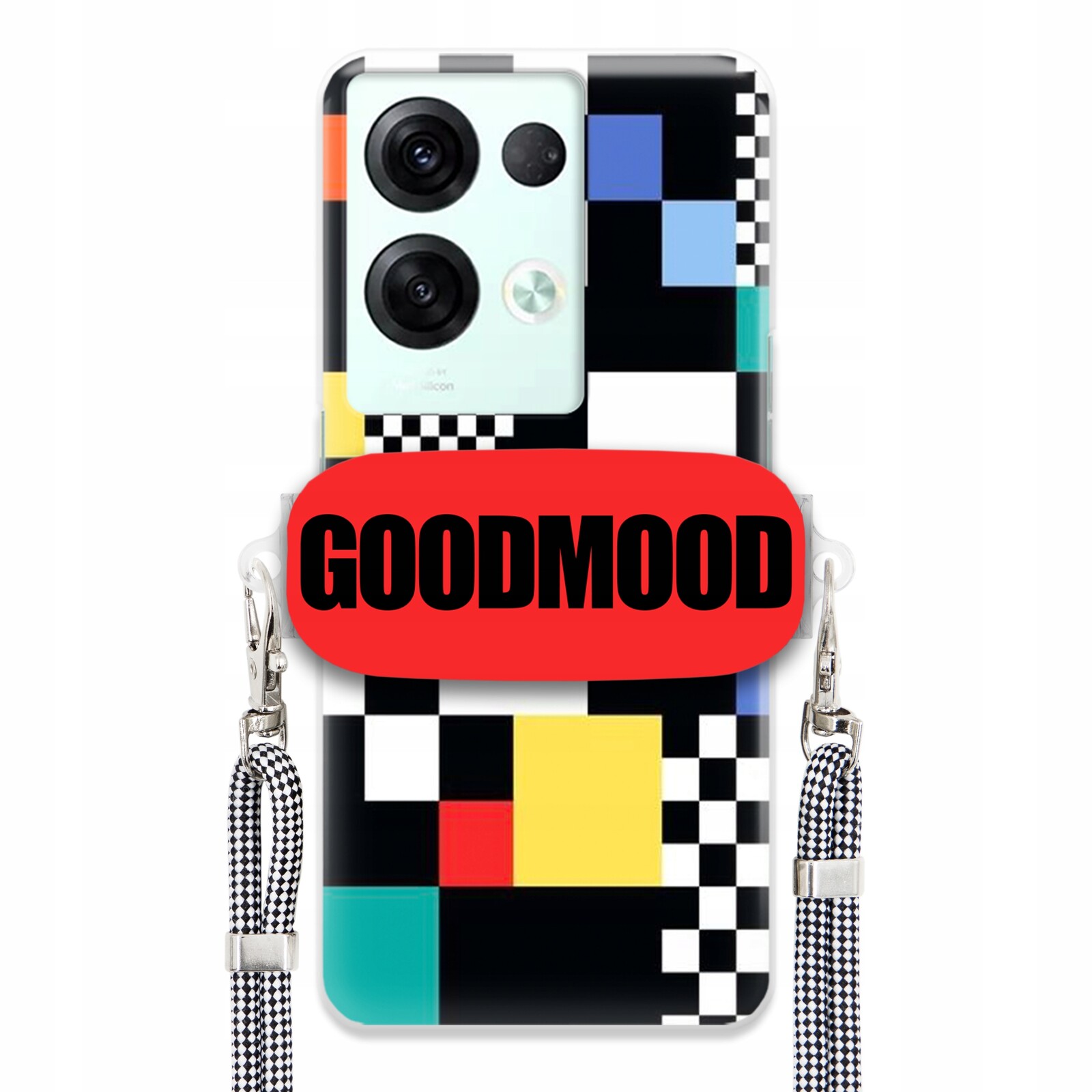 Pouzdro Pro Oppo Reno 8 Pro Case Držák Na Vodítko Zebra Telefonu Pixelart MIX Vzorů