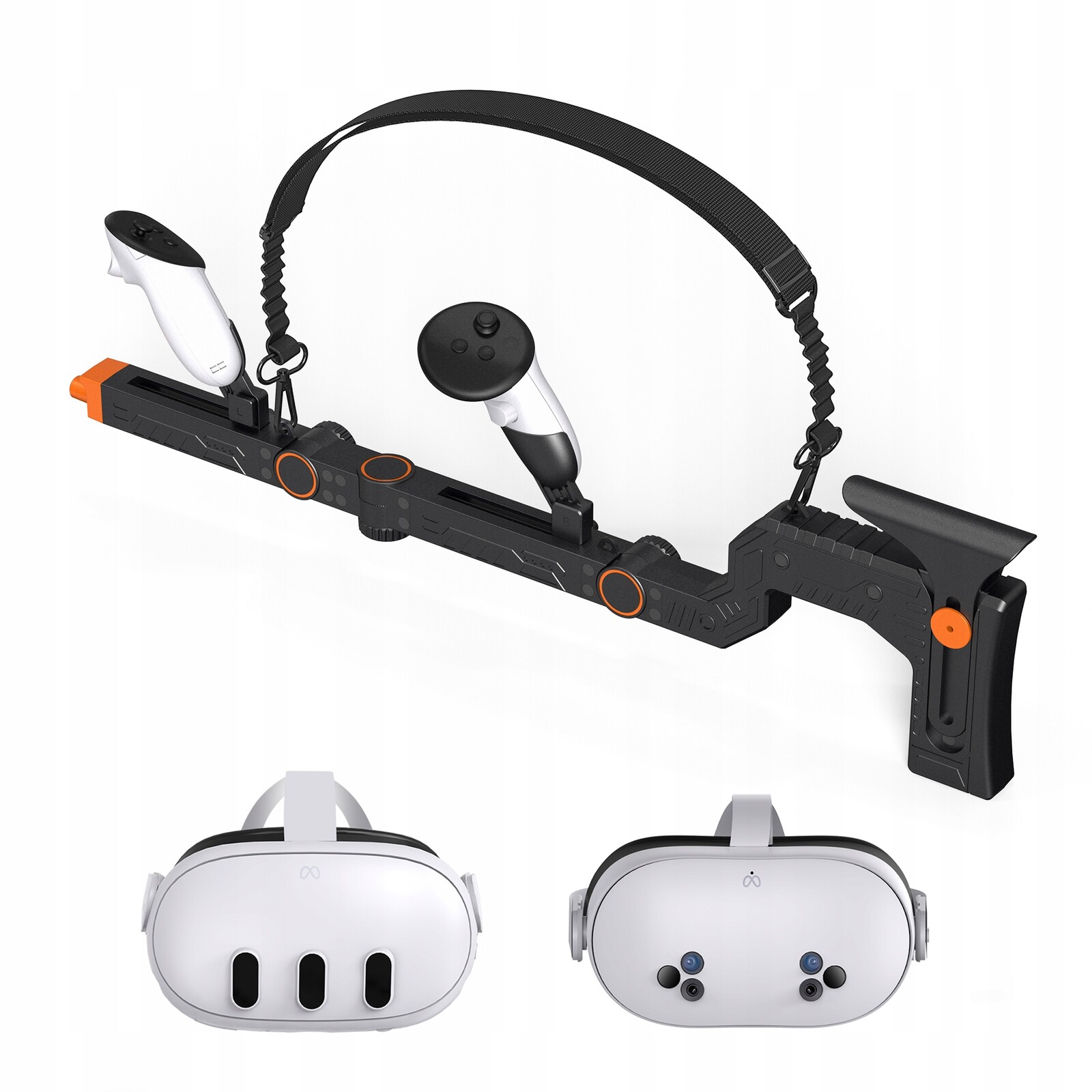 Nastavitelná Vr Pažba Pro Meta Quest 3/3S S Magnetickým Uchycením