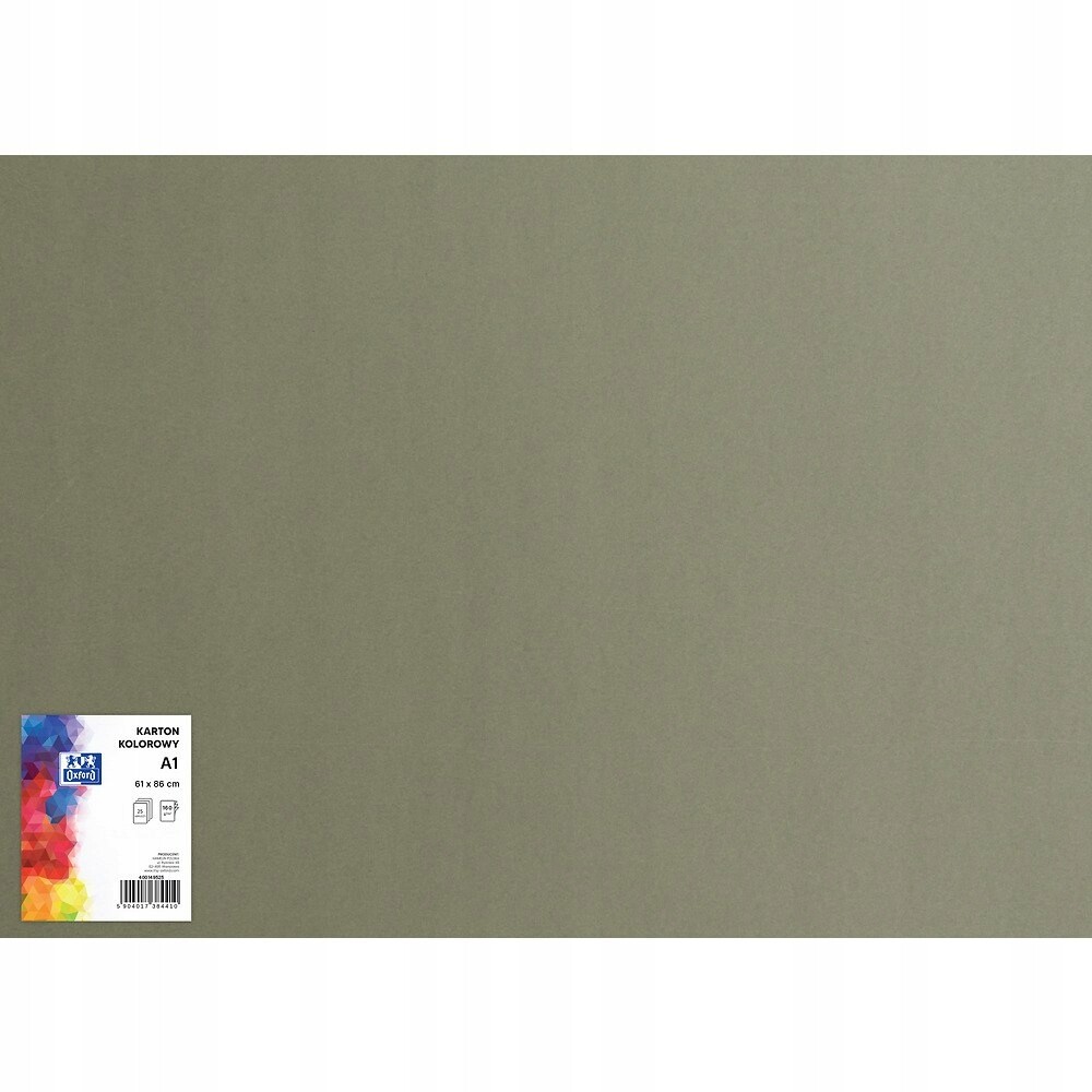 Dekorativní papír 160 g Karton Ozdobný Tmavě Šedý A1 Papíry Sada 25 ks