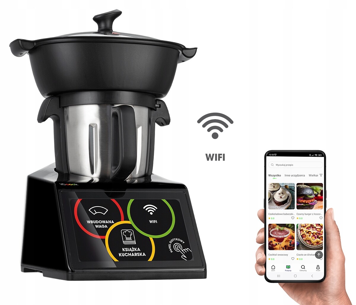 Multifunkční Kuchyňský Robot Termorobot Mpm Icoook 3.0 MRK-48 Wifi Váha