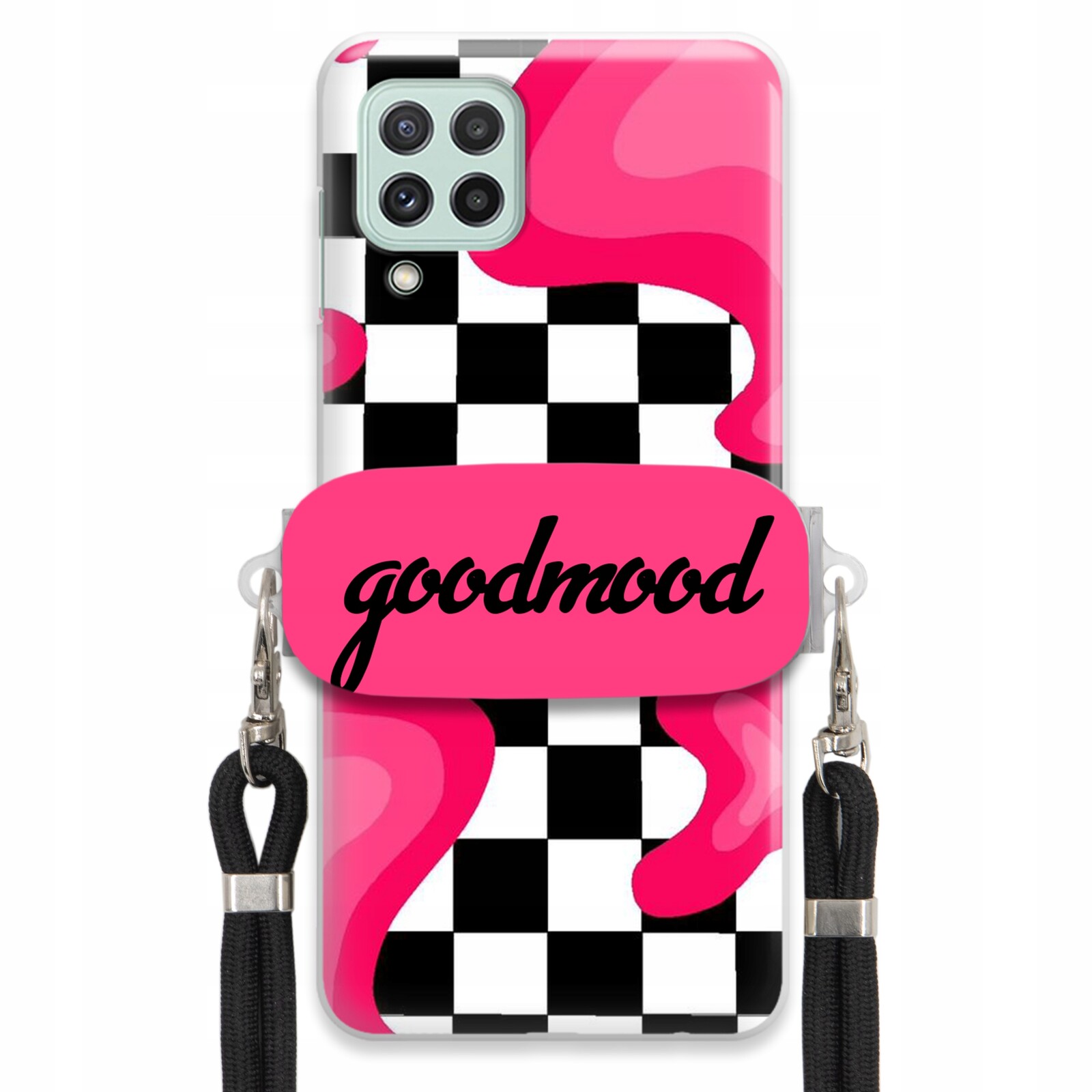 Pouzdro Pro Samsung A22 5G Sada Case Držák Na Vodítko Černá For Teen Splash