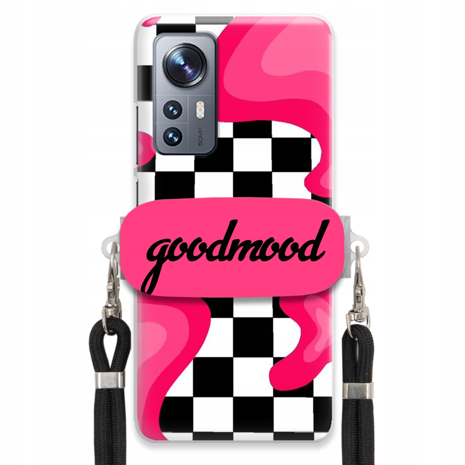 Pouzdro Pro Xiaomi 12 5G Set Case Držák Na Vodítko Černý Pro Teenagery Splash