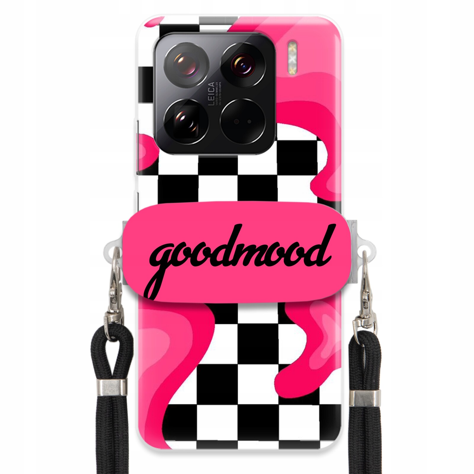 Pouzdro Pro Xiaomi 15 Pro Sada Case Držák Na Vodítko Černá For Teen Modne Splash