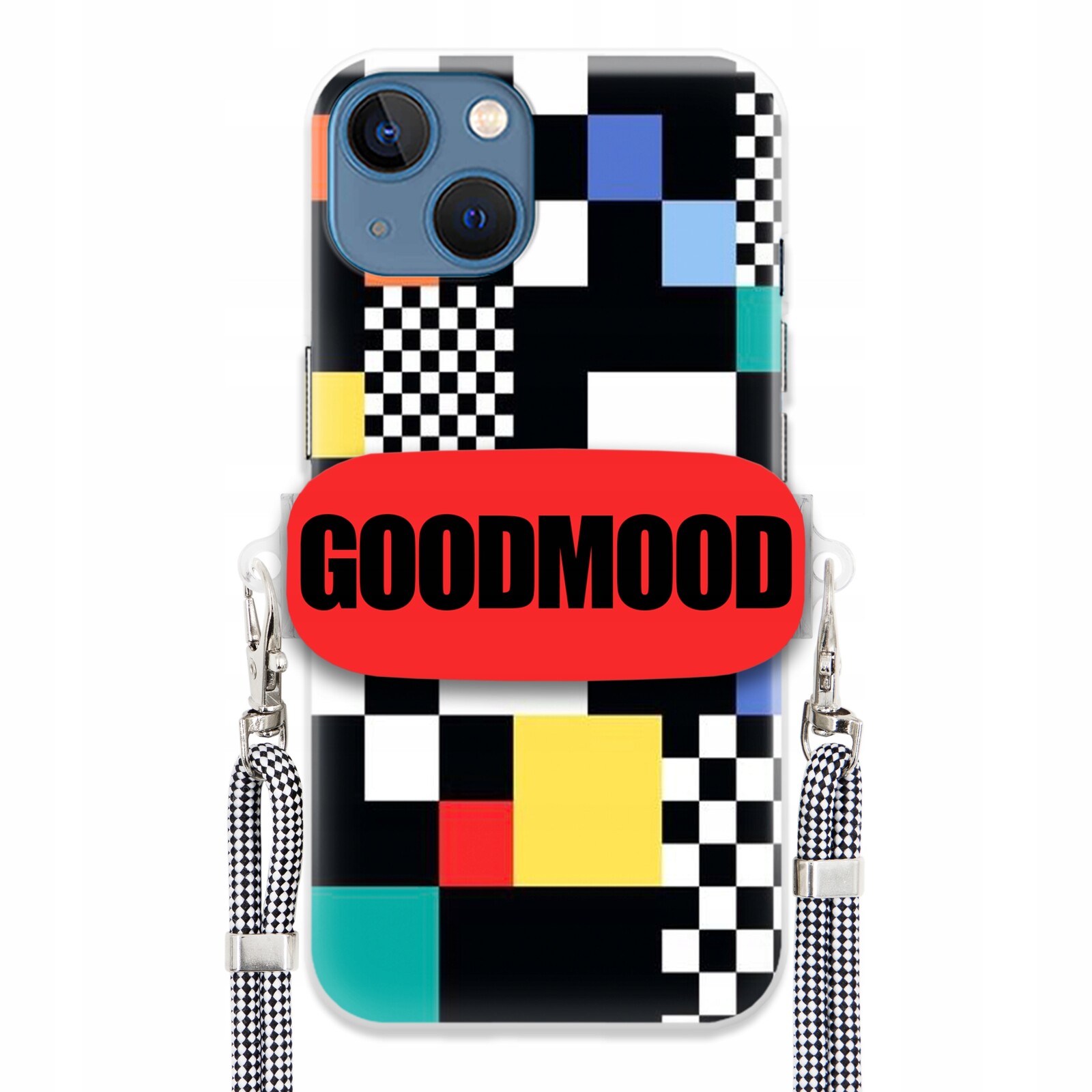 Pouzdro Pro Iphone 15 Case Držák Smyčky Zebra Telefonu Pixelart Goodmood MIX Wz