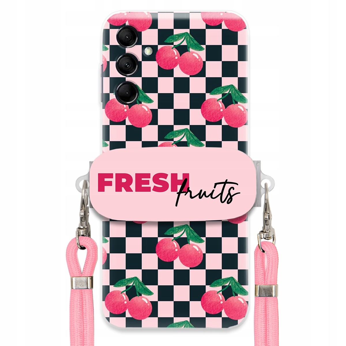 Pouzdro pro Samsung M14 5G Crossbody vodítko držák na šachovnici Fresh Fruits