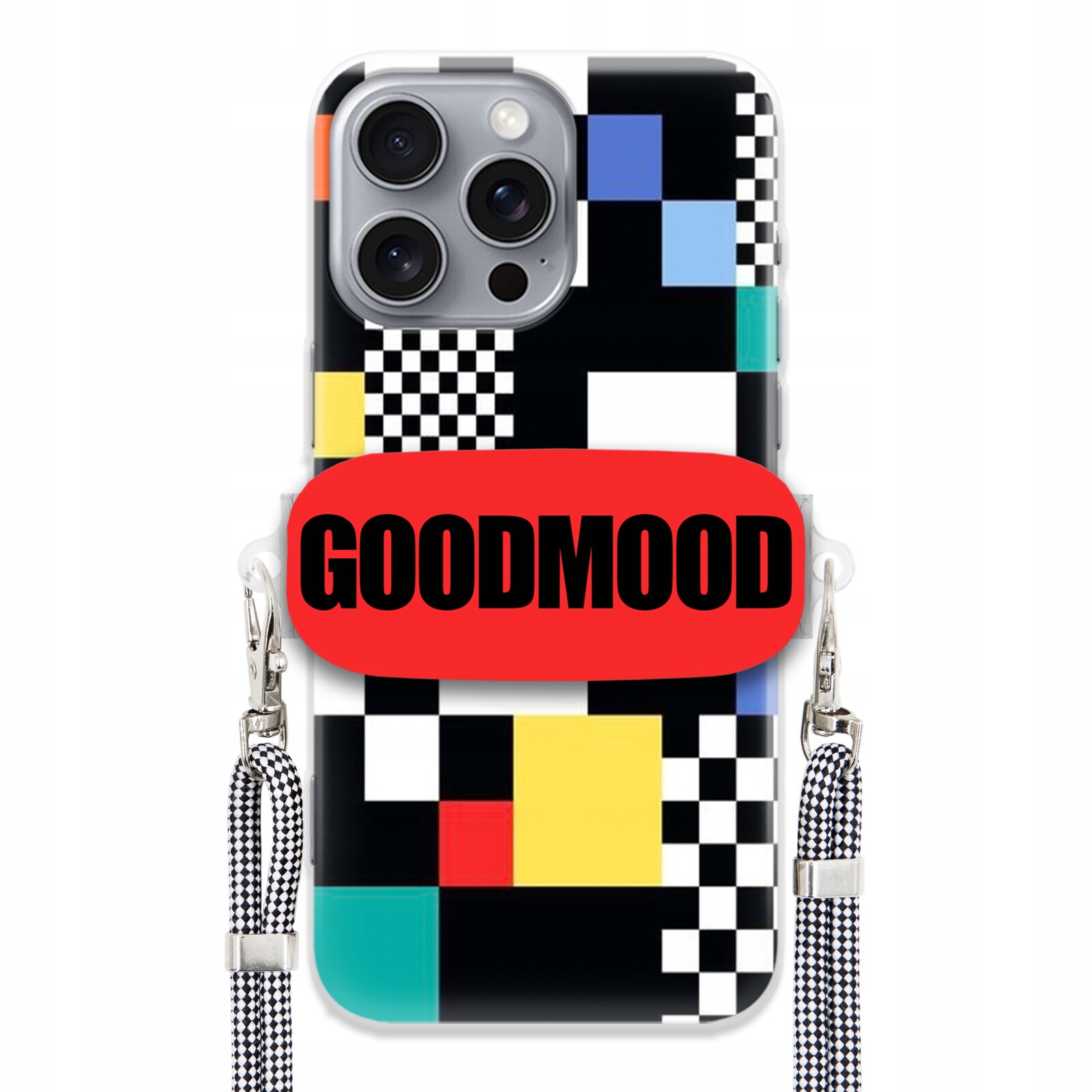 Pouzdro Pro Iphone 16 Pro Max Case Držák Vodítka Zebra Telefonu Pixelart MIX Wz
