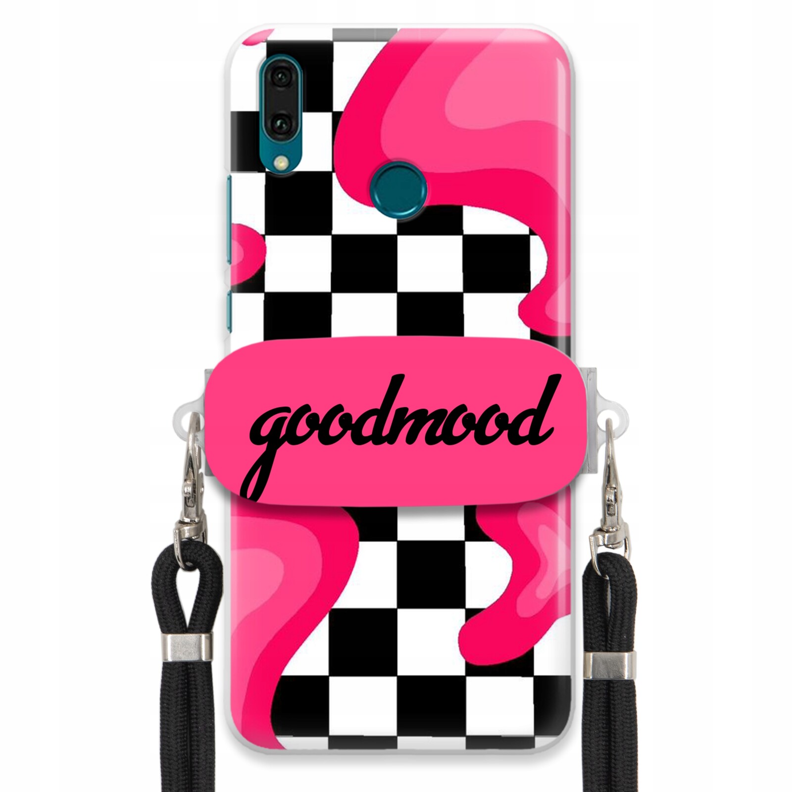 Pouzdro Pro Huawei Y9 2019 Set Case Držák Na Vodítko Černý For Teen Splash