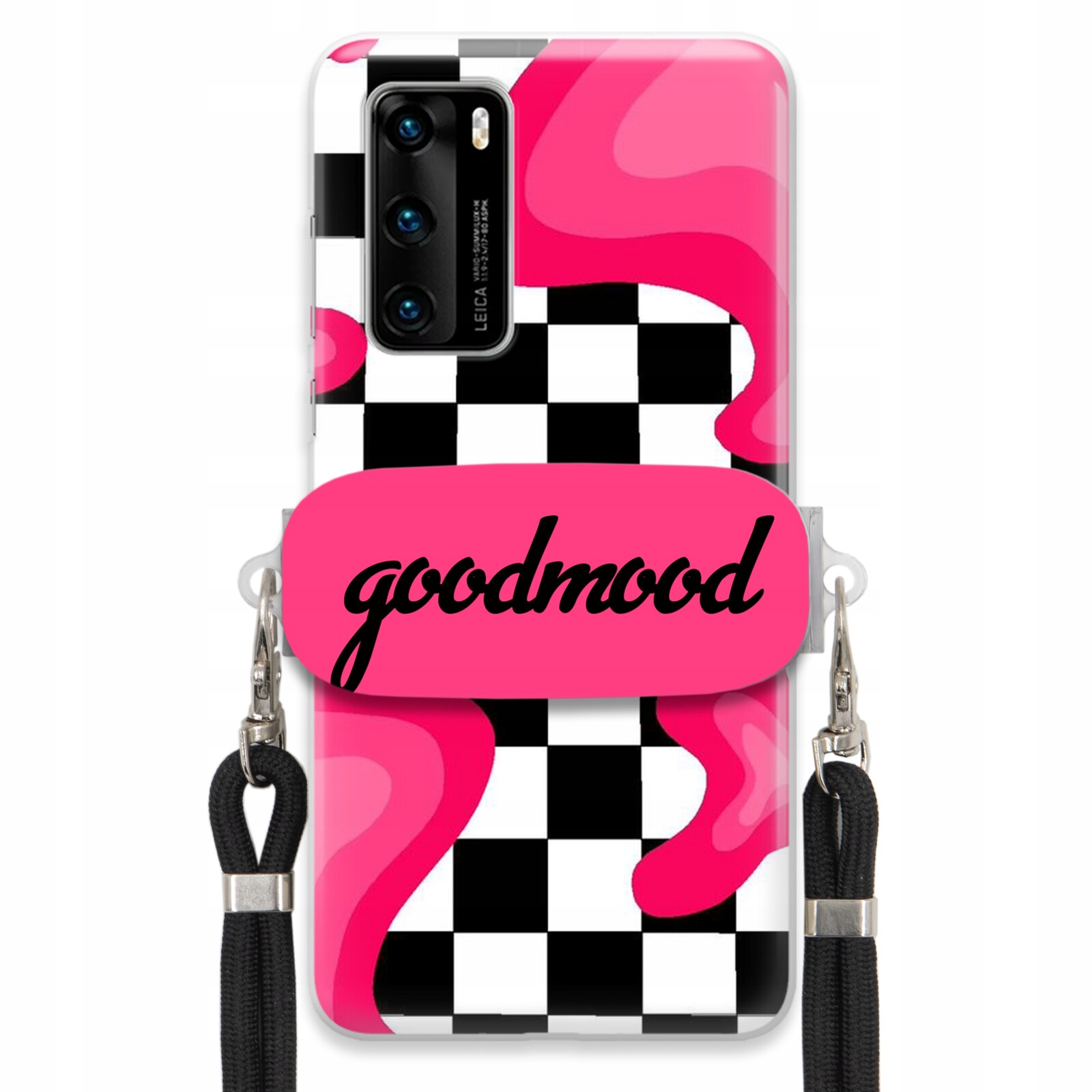 Pouzdro Pro Huawei P40 Sada Case Držák Na Vodítko Černá Pro Teenagery Splash