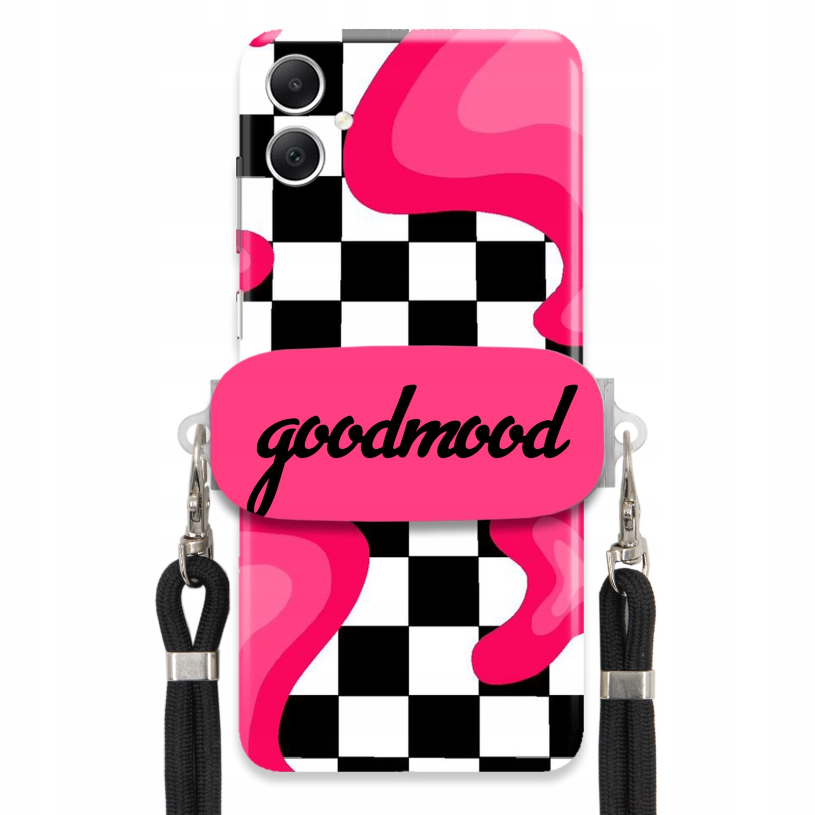 Pouzdro Pro Samsung A05 Set Case Držák Na Vodítko Černý Pro Teenagery Splash