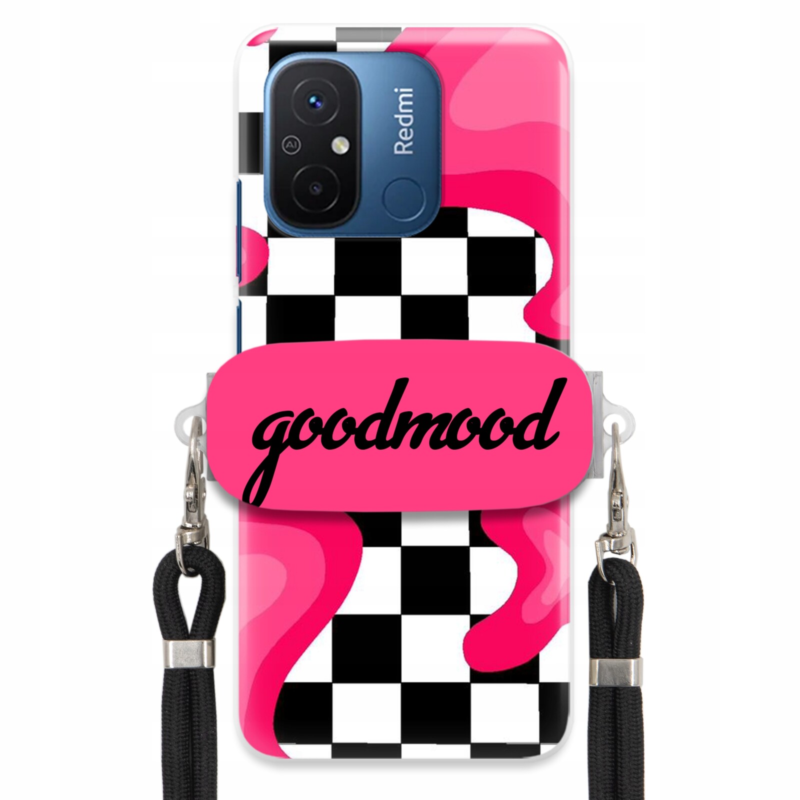 Pouzdro Pro Xiaomi Redmi 11A Sada Case Držák Na Vodítko Černá For Teen Splash