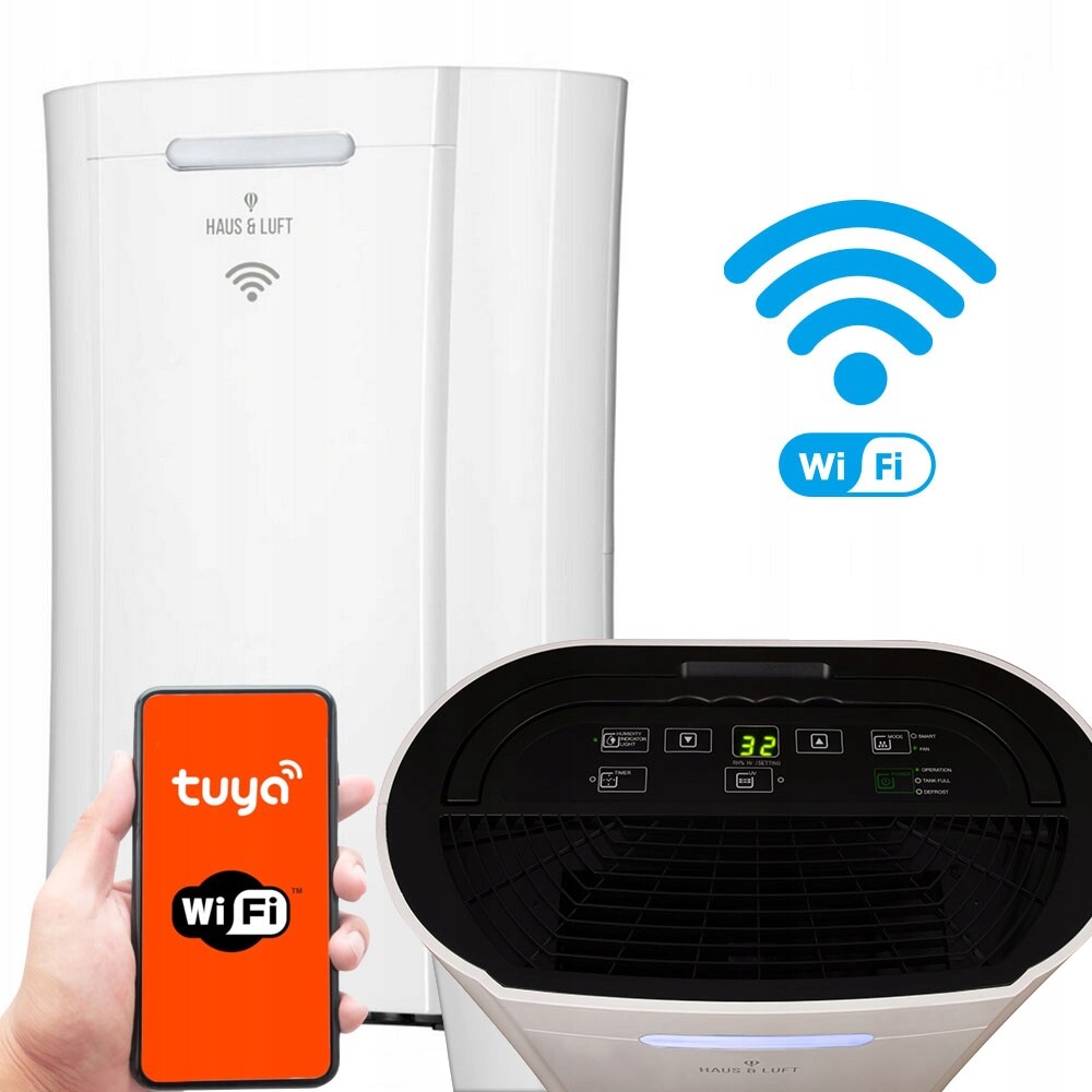 Odvlhčovač vzduchu výkonný tichý pohlcovač vlhkosti 10L/24H HL-OS-10/WIFI