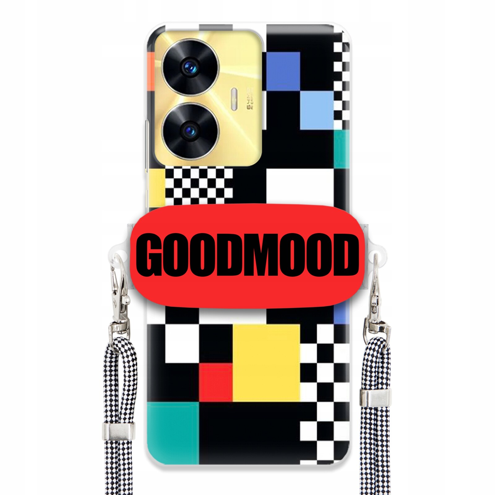 Pouzdro Pro Realme C55 Case Držák Na Vodítko Zebra Telefonu Pixelart Goodmood Vzory