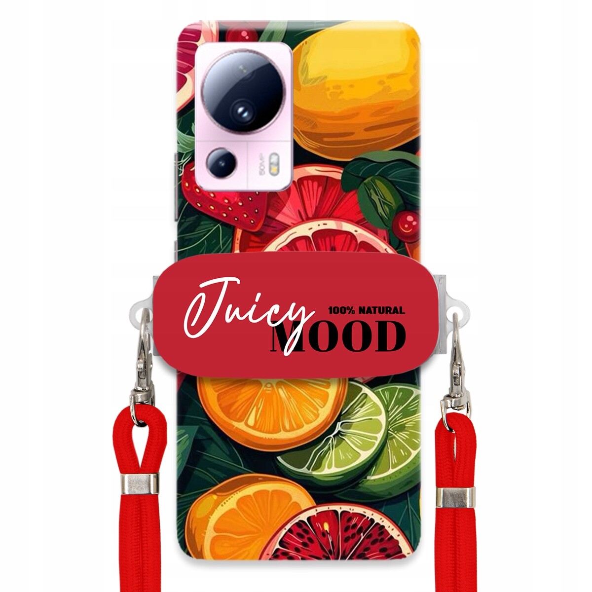 Pouzdro pro Xiaomi 2 Červené Crossbody vodítko Držák Módní Juice Mood