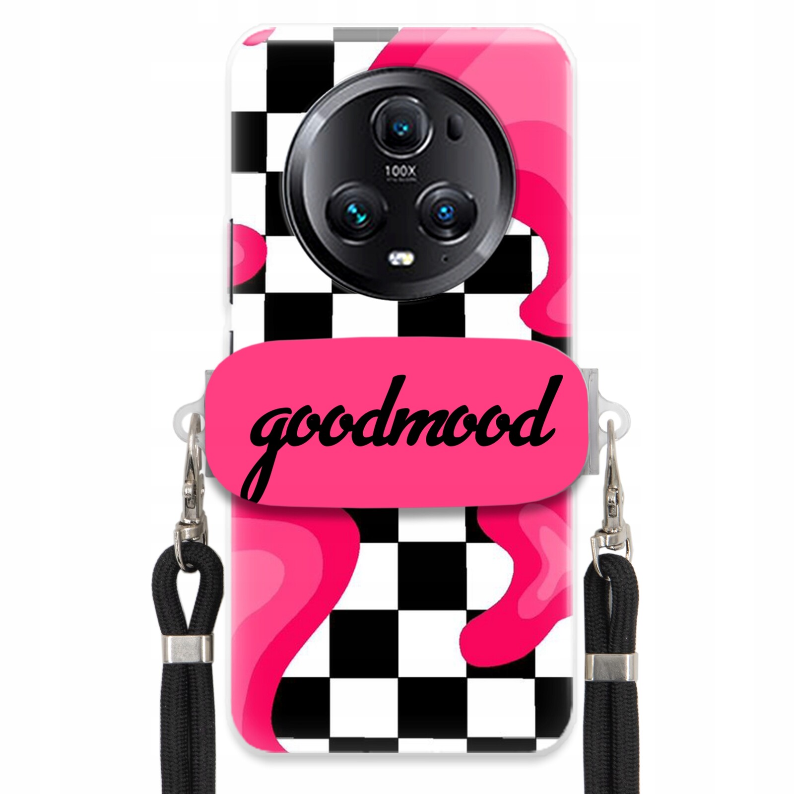 Pouzdro Pro Huawei Honor Magic 5 Pro Sada Case Držák Na Vodítko Černá Splash